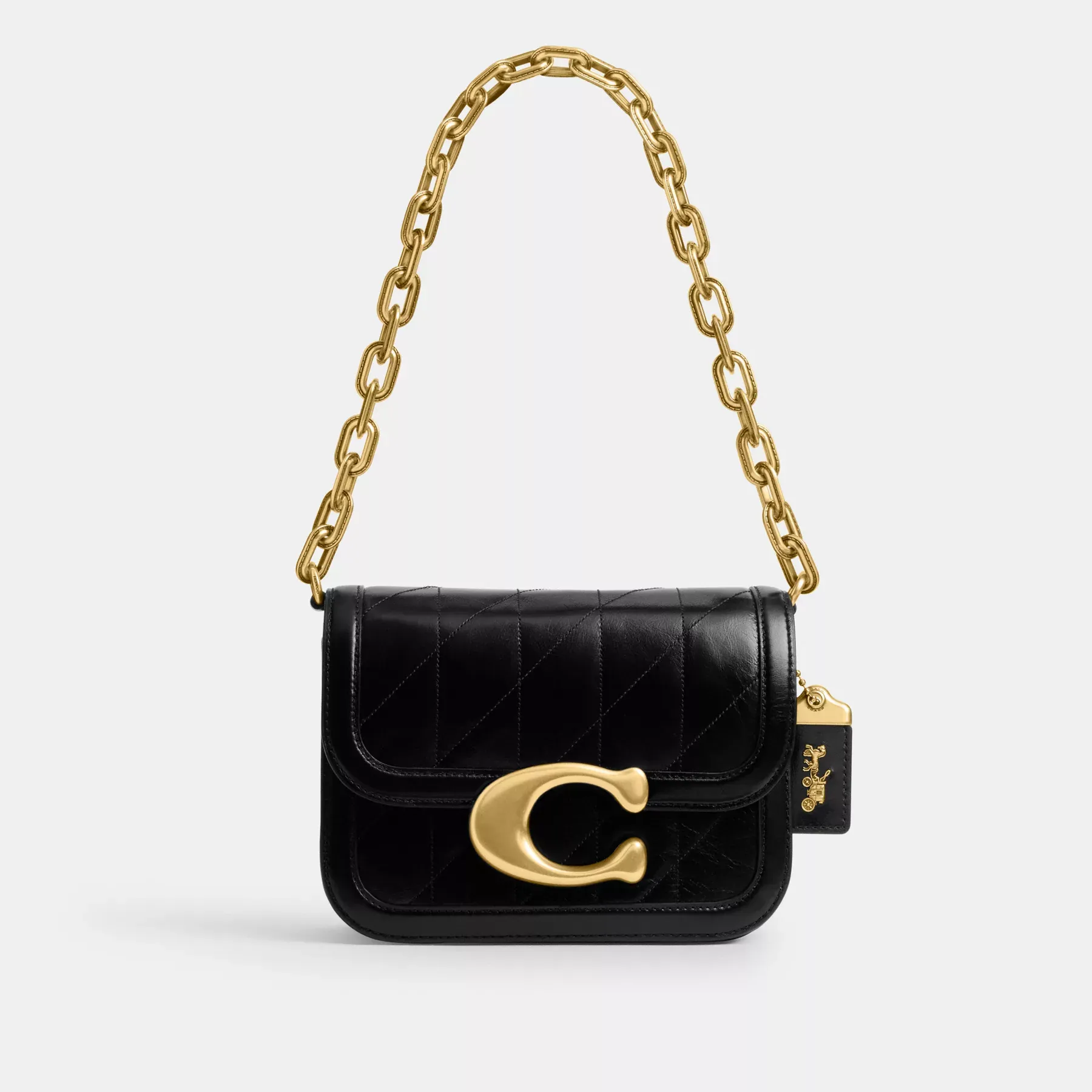COACH Idol-Tasche mit Steppung Schwarz