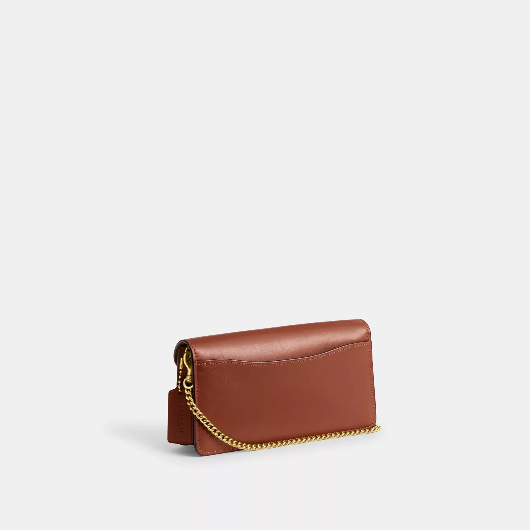 COACH Tabby Clutch mit Kettenverschluss aus charakteristischem Canvas Hellbraunes Karamell