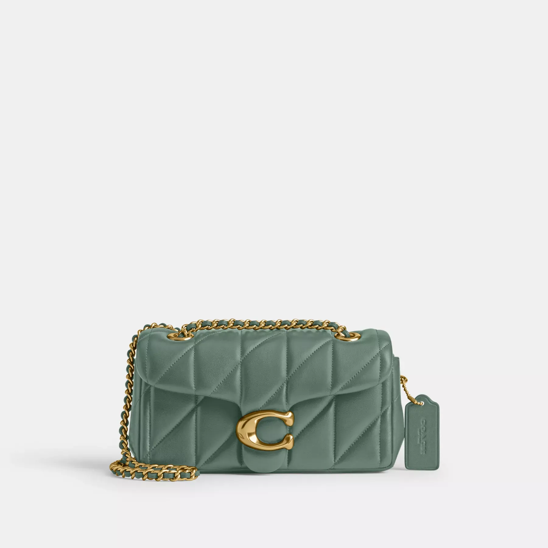 COACH Tabby Schultertasche 20 mit Kissensteppung B4/Salbei
