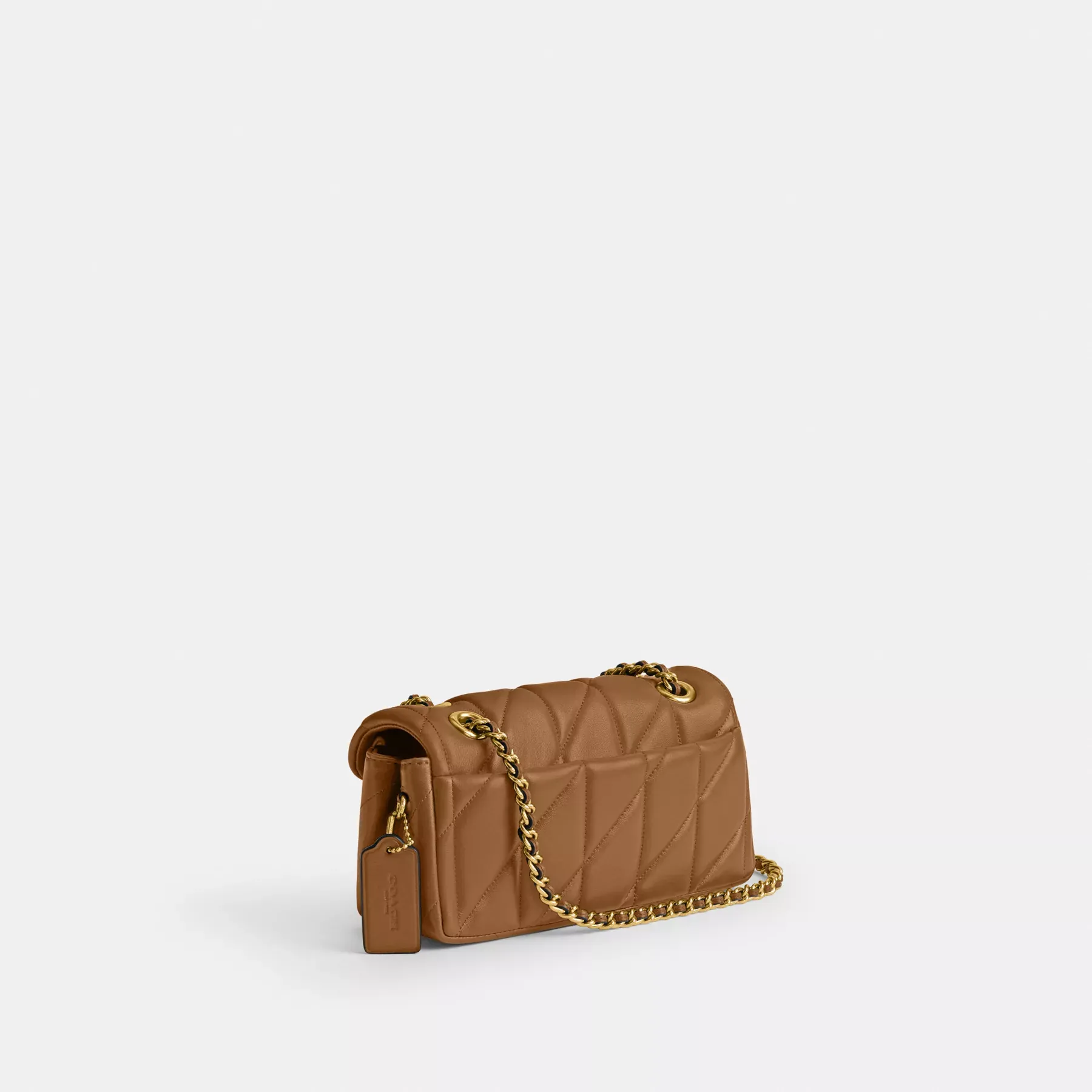 COACH Tabby Schultertasche 20 mit Kissensteppung Honigbraun