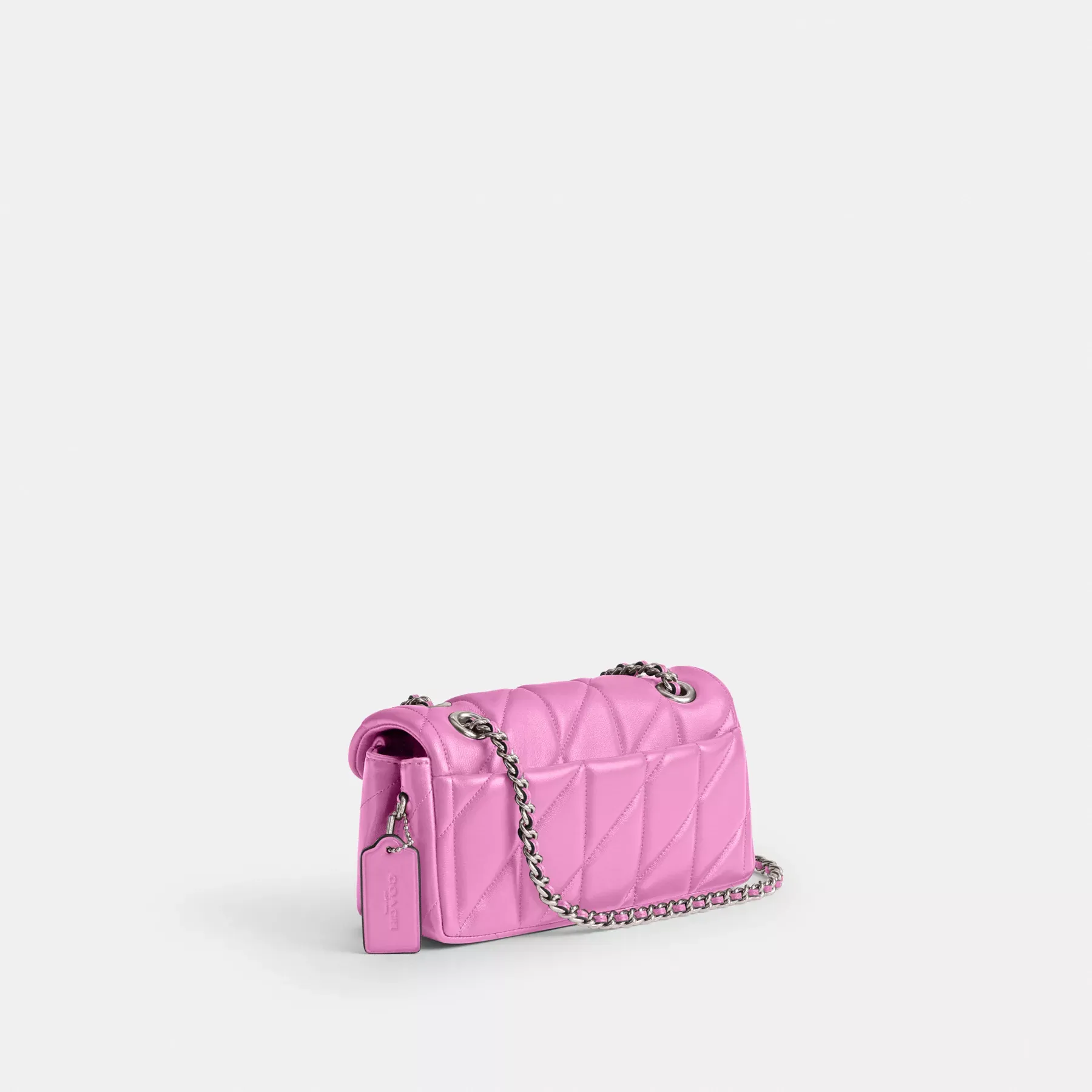 COACH Tabby Schultertasche 20 mit Kissensteppung Fuchsie