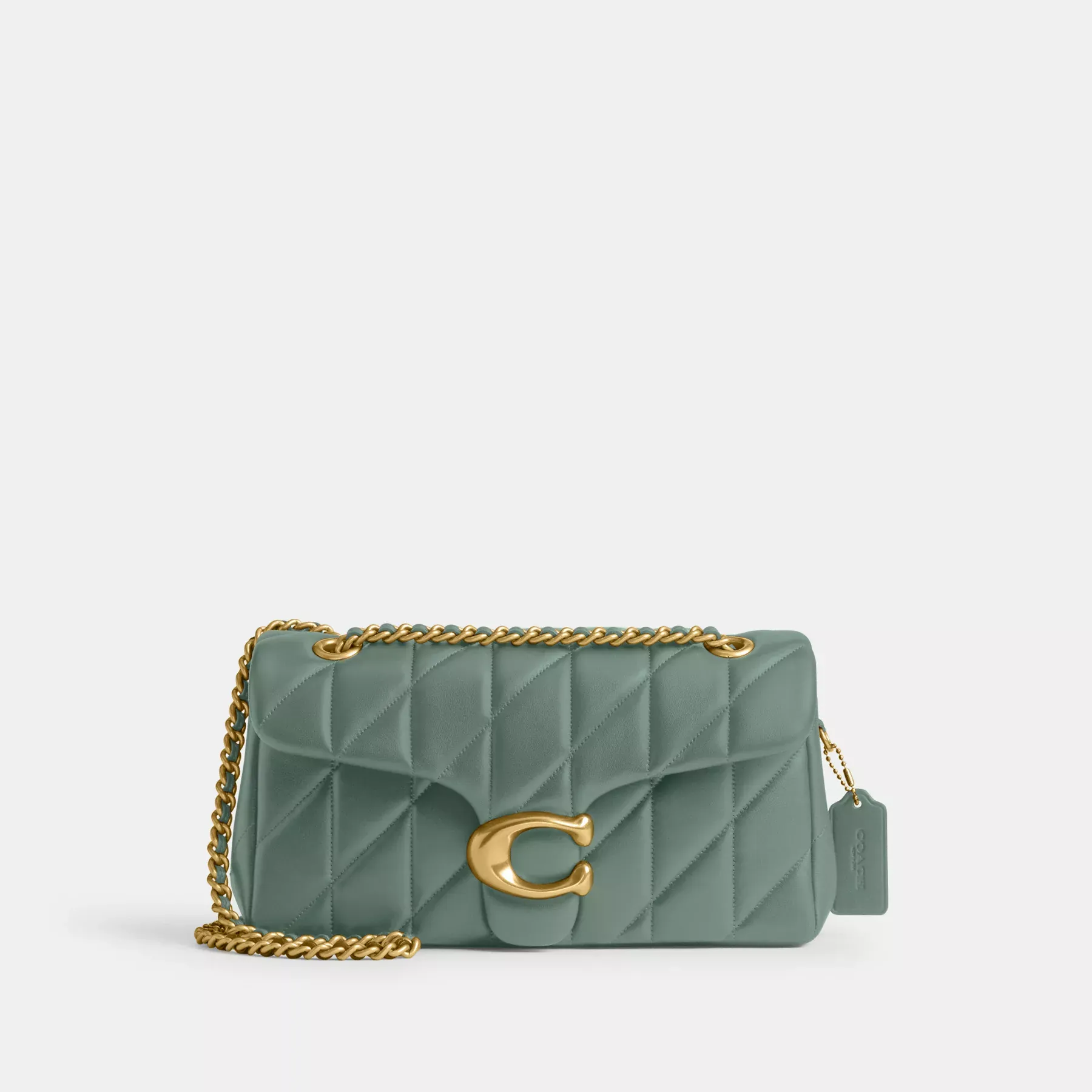 COACH Tabby Schultertasche 26 mit Kissensteppung B4/Salbei