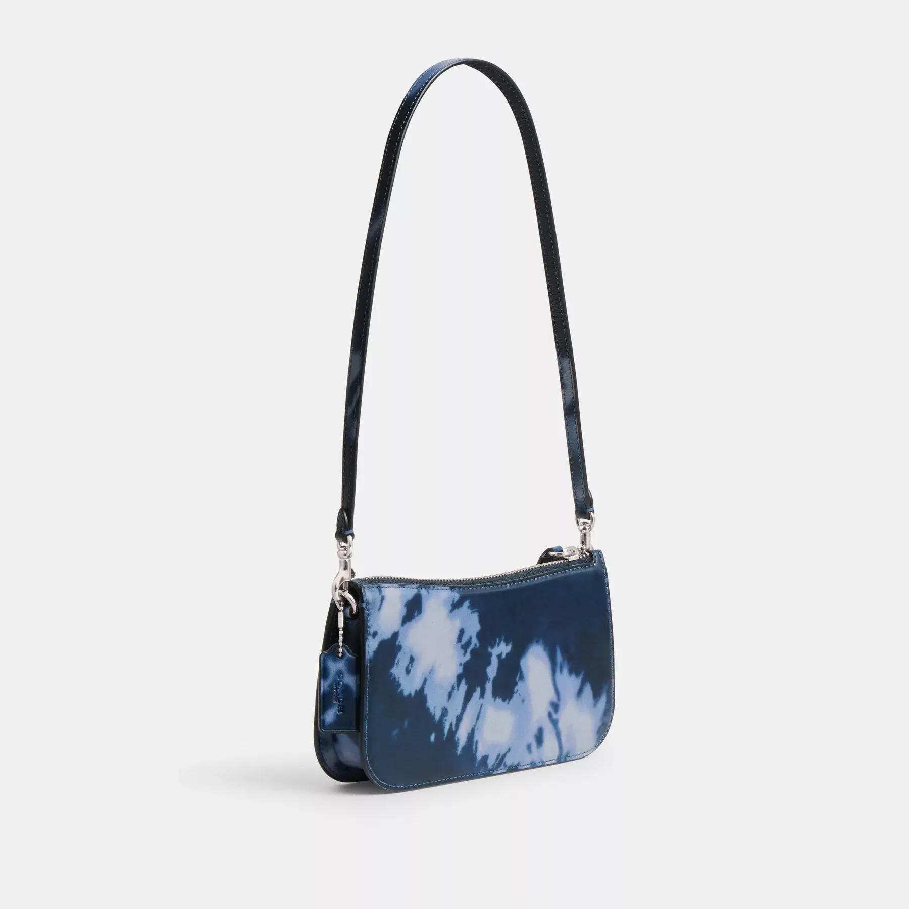 COACH Penn-Umhängetasche mit Batikdruck Mitternachtsblau