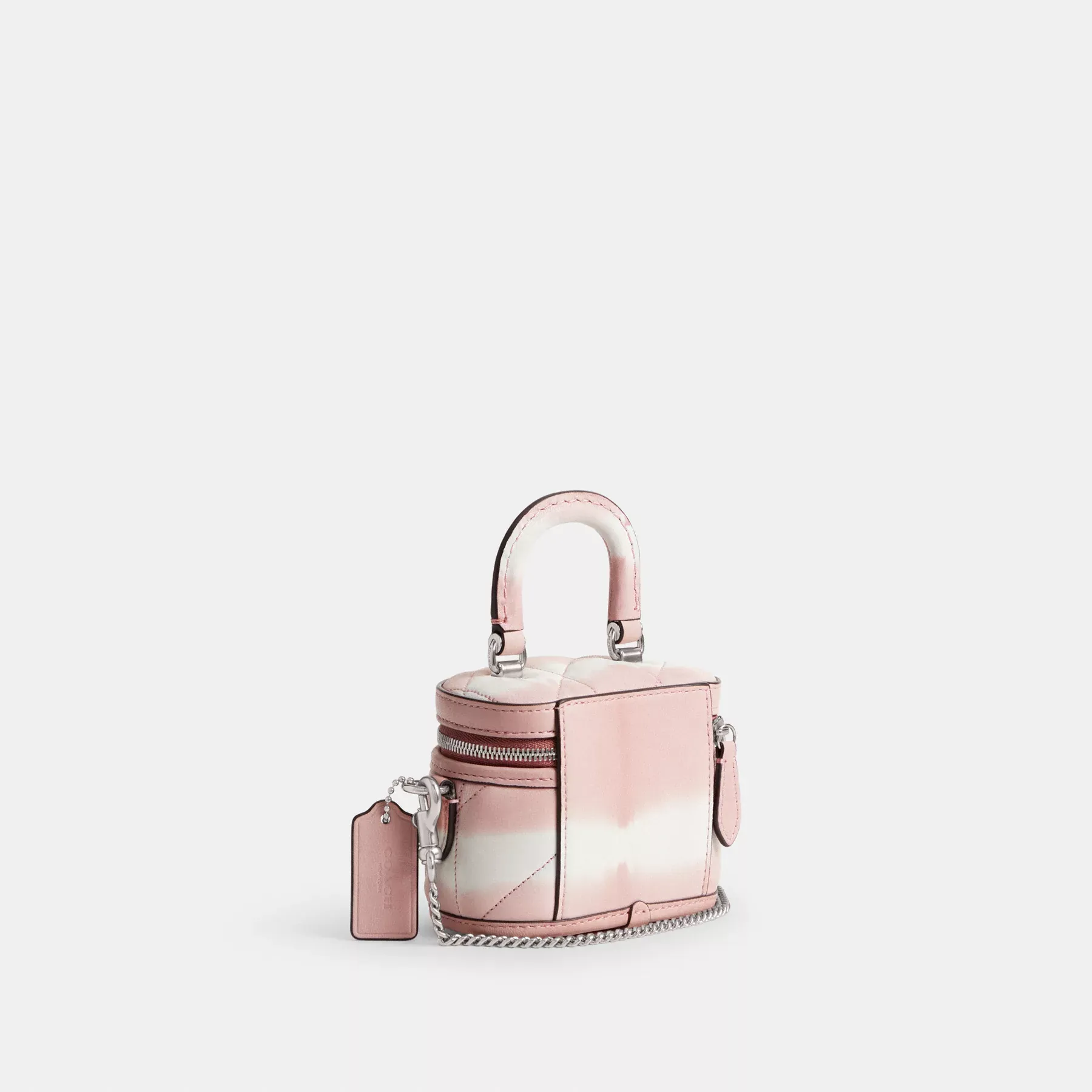 COACH Trail Crossbody Bag 12 mit Steppung und Batikmuster Rosa Multi