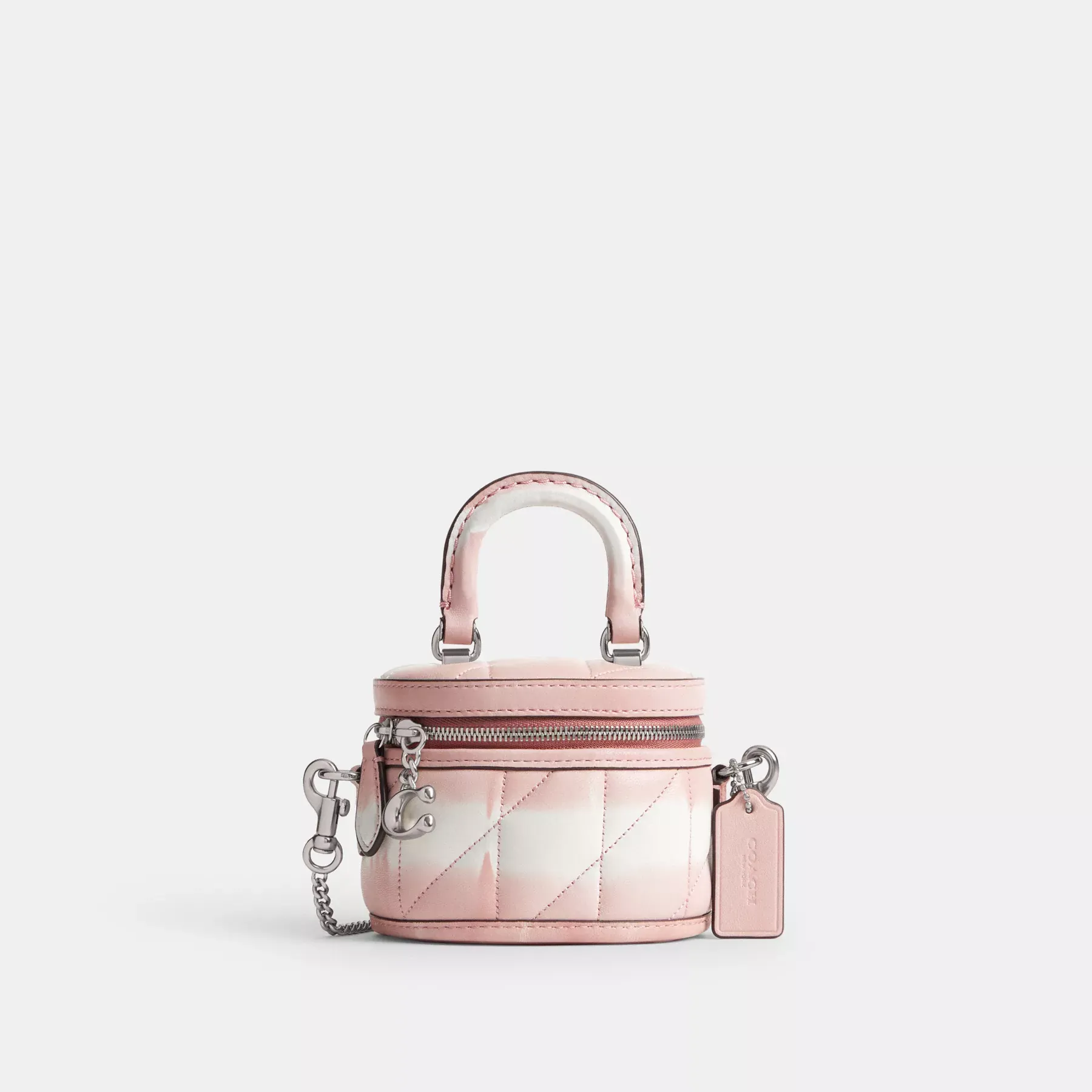 COACH Trail Crossbody Bag 12 mit Steppung und Batikmuster Rosa Multi