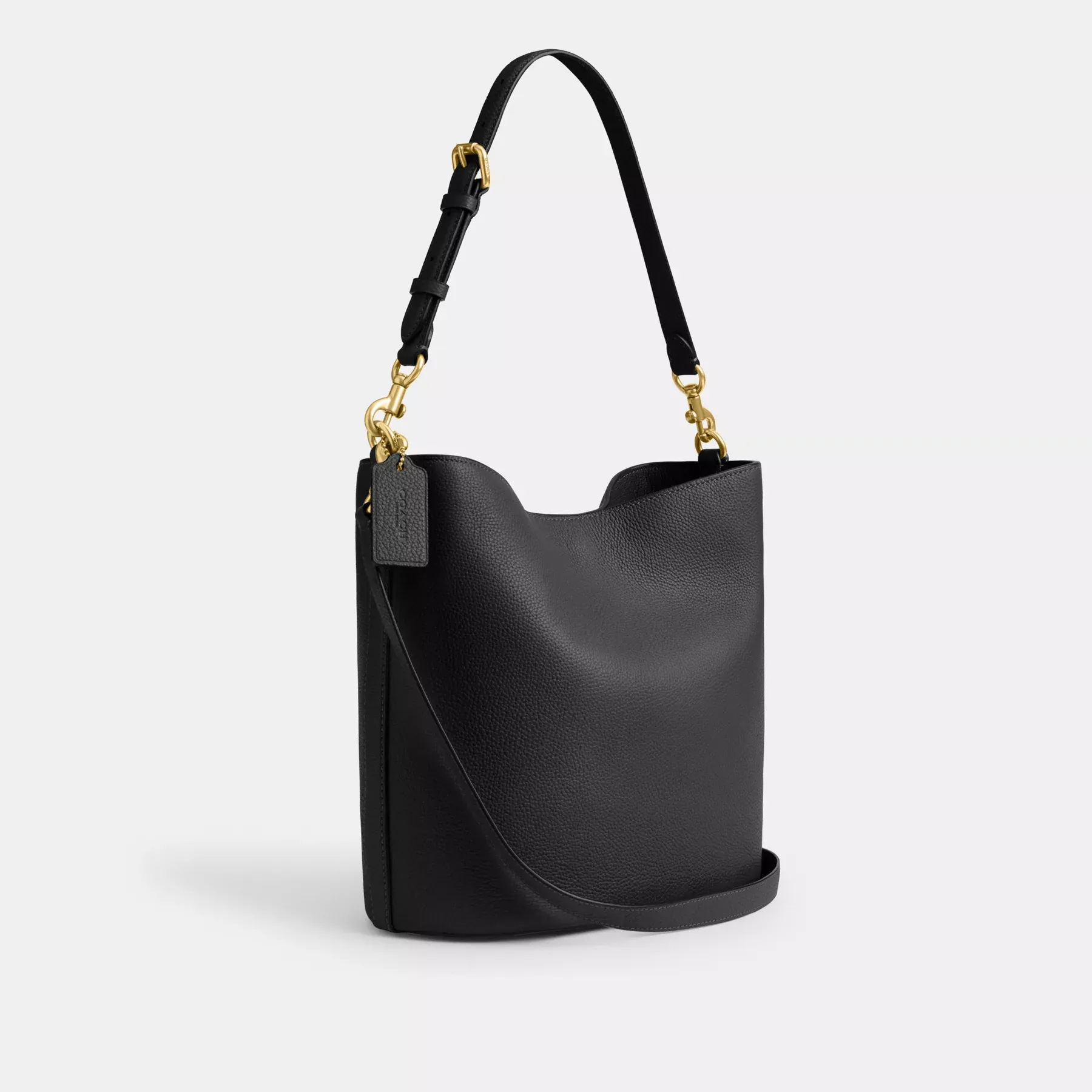 COACH Weiche Beuteltasche Willow Schwarz