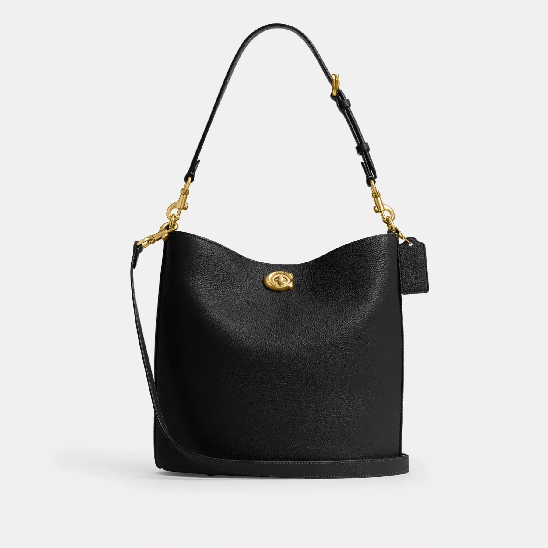 COACH Weiche Beuteltasche Willow Schwarz