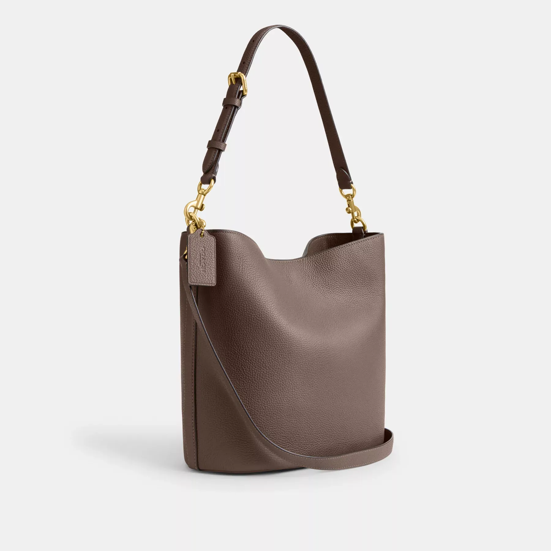 COACH Weiche Beuteltasche Willow Dunkler Stein