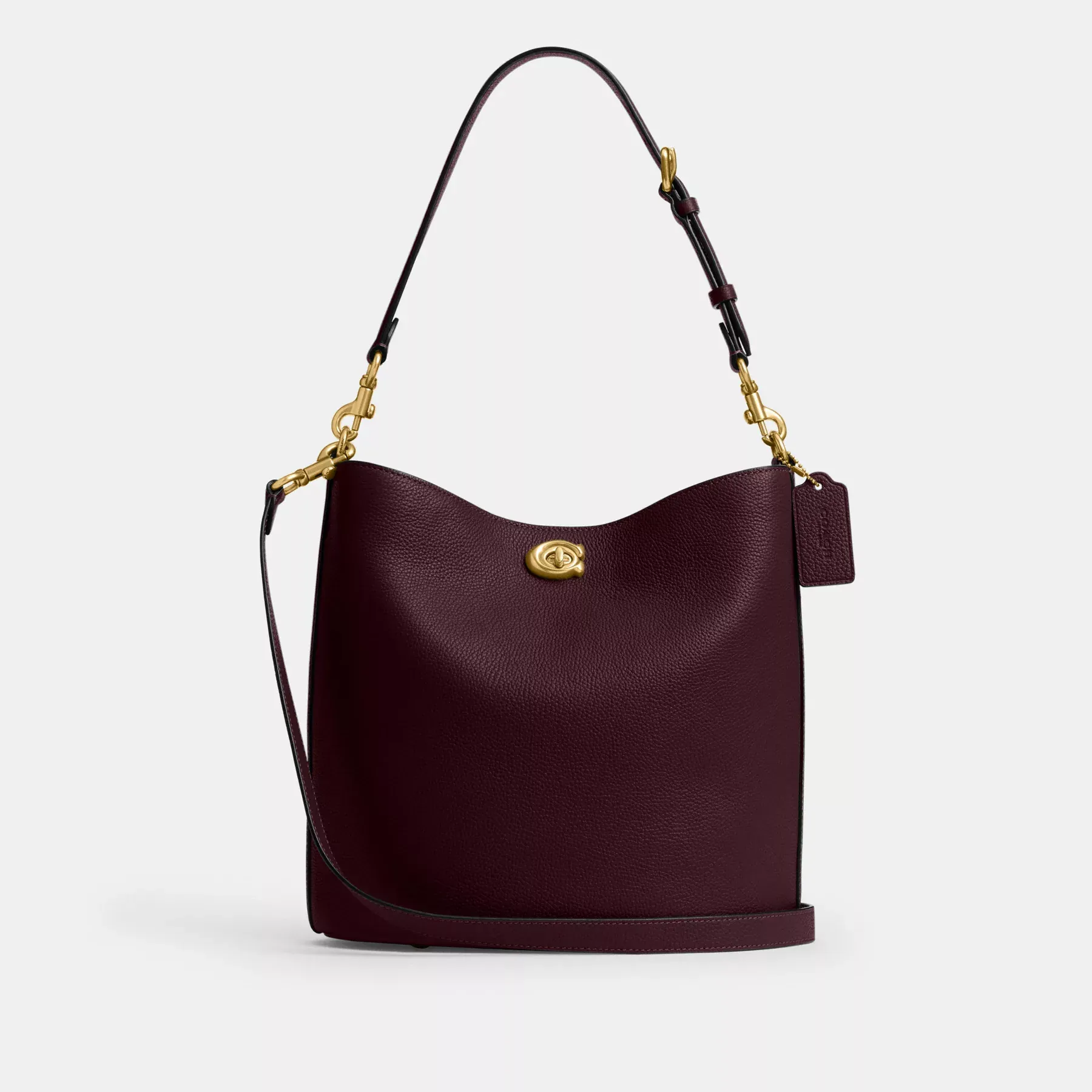 COACH Weiche Beuteltasche Willow Merlot