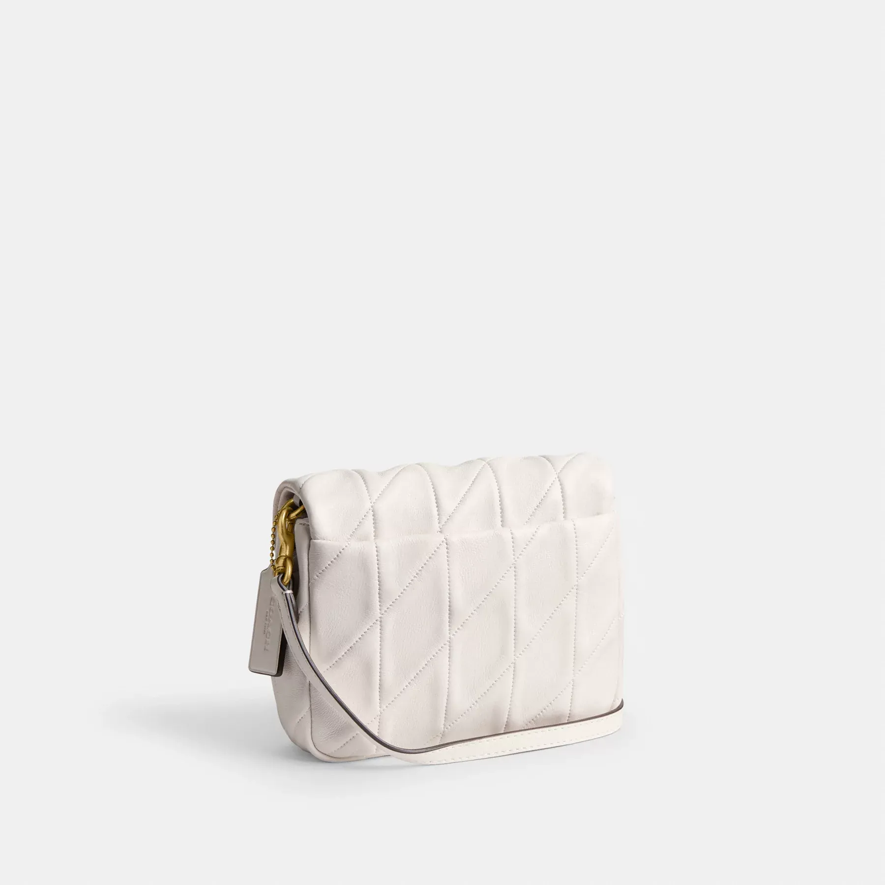 COACH Times Square Tabby Schultertasche 17 mit Steppung Kreide