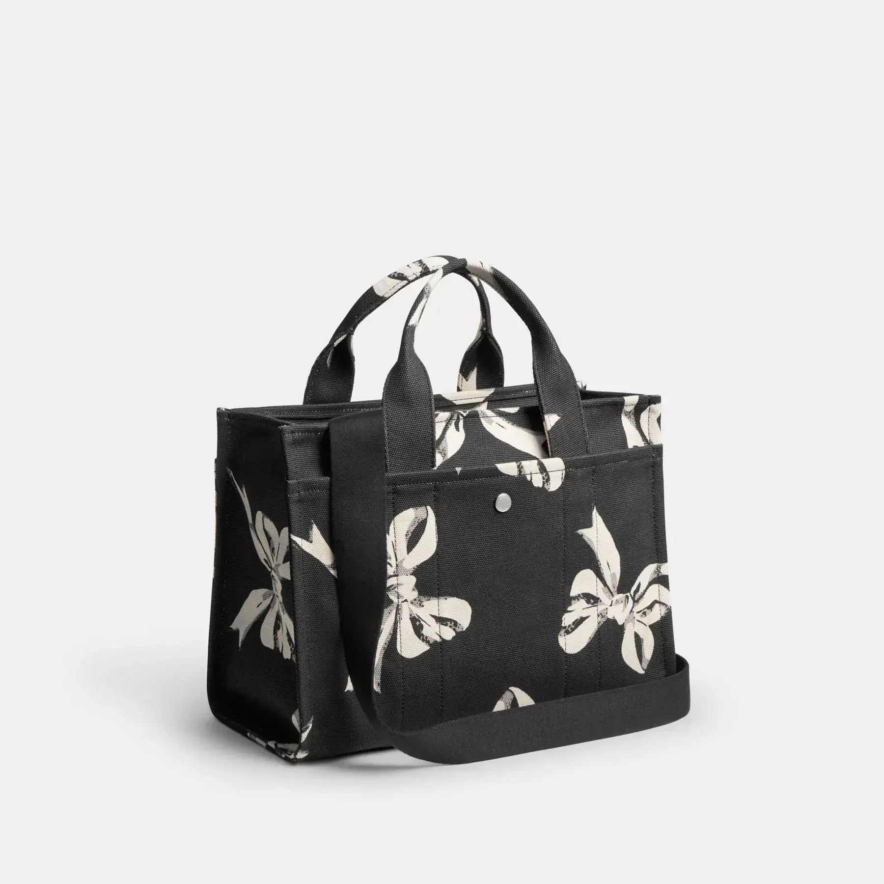 COACH Cargo-Tragetasche mit Schleifen-Print Schwarz Multi