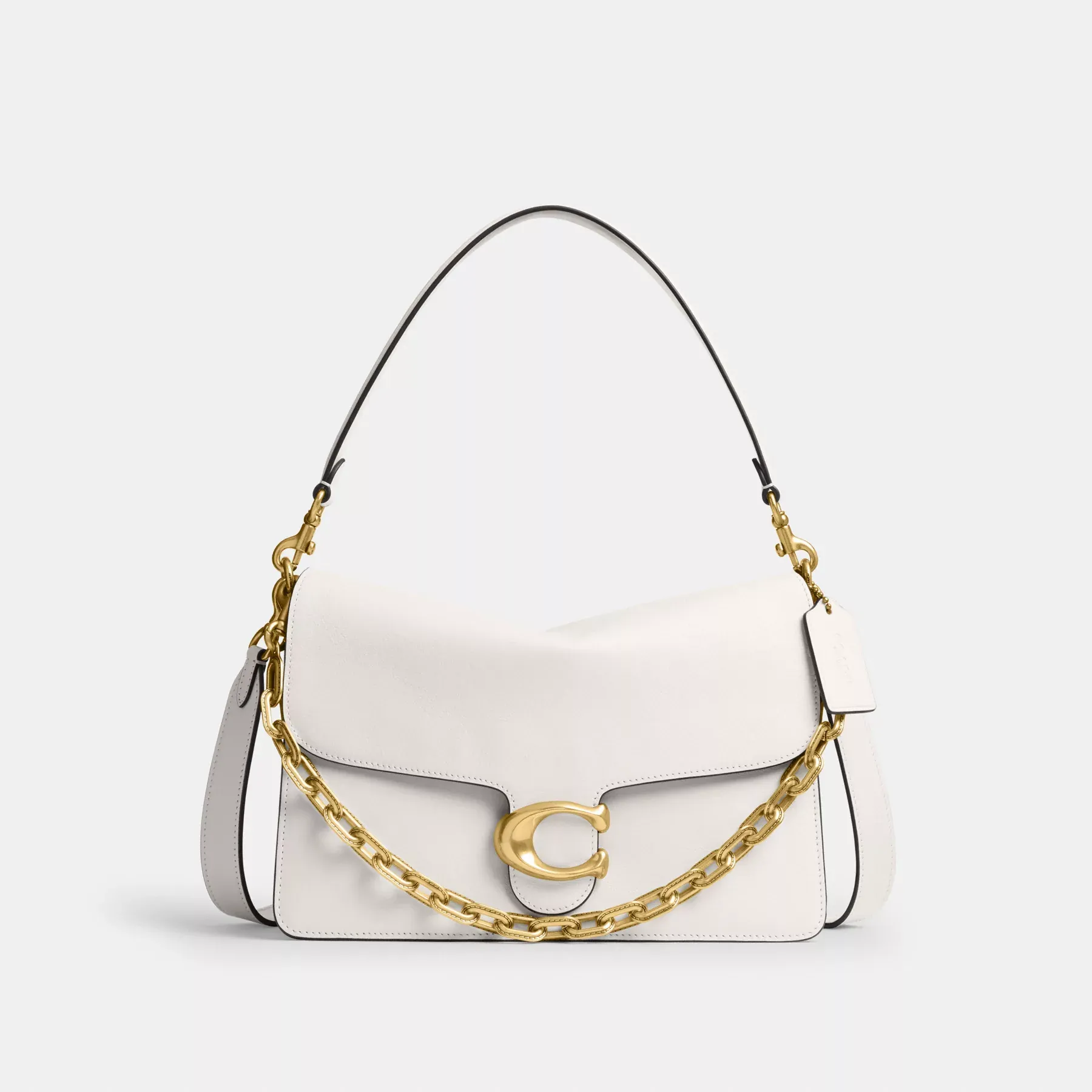 COACH Chain Tabby Schultertasche 30 Kreide