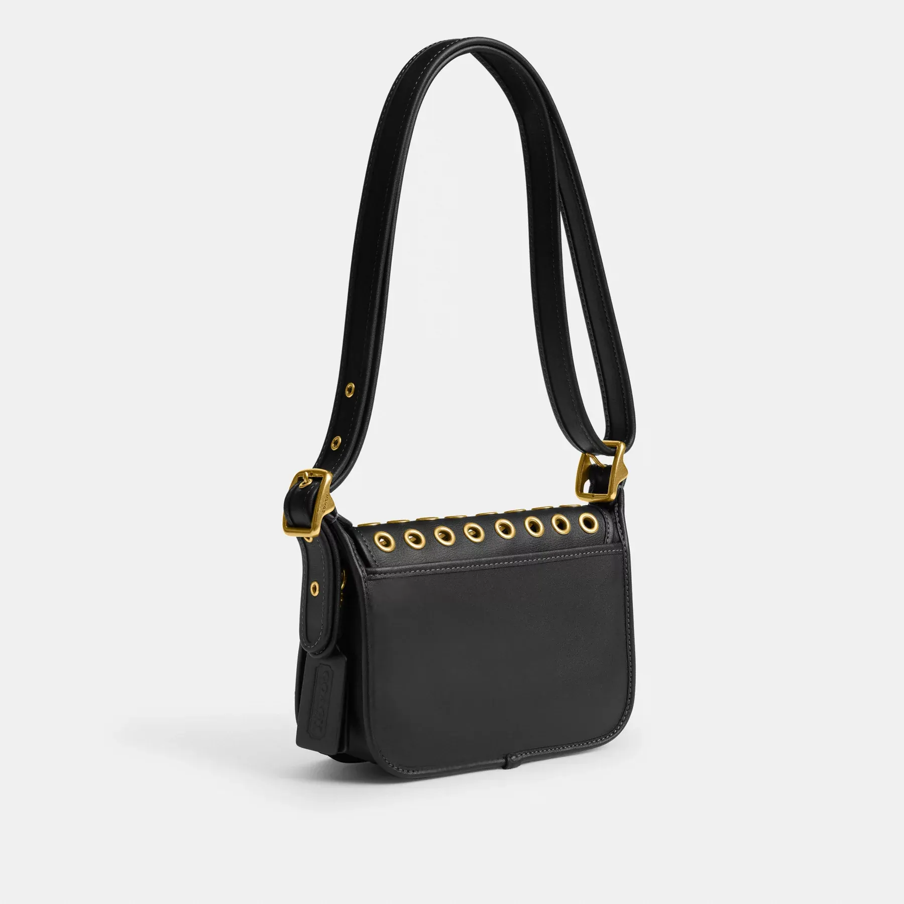 COACH Patricia Legacy Bag 19 mit Ösen Schwarz