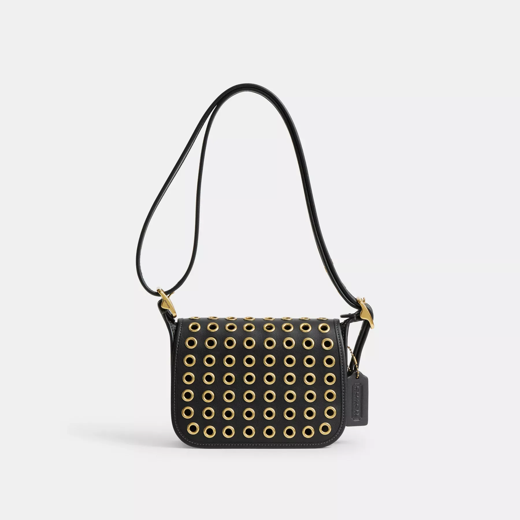 COACH Patricia Legacy Bag 19 mit Ösen Schwarz