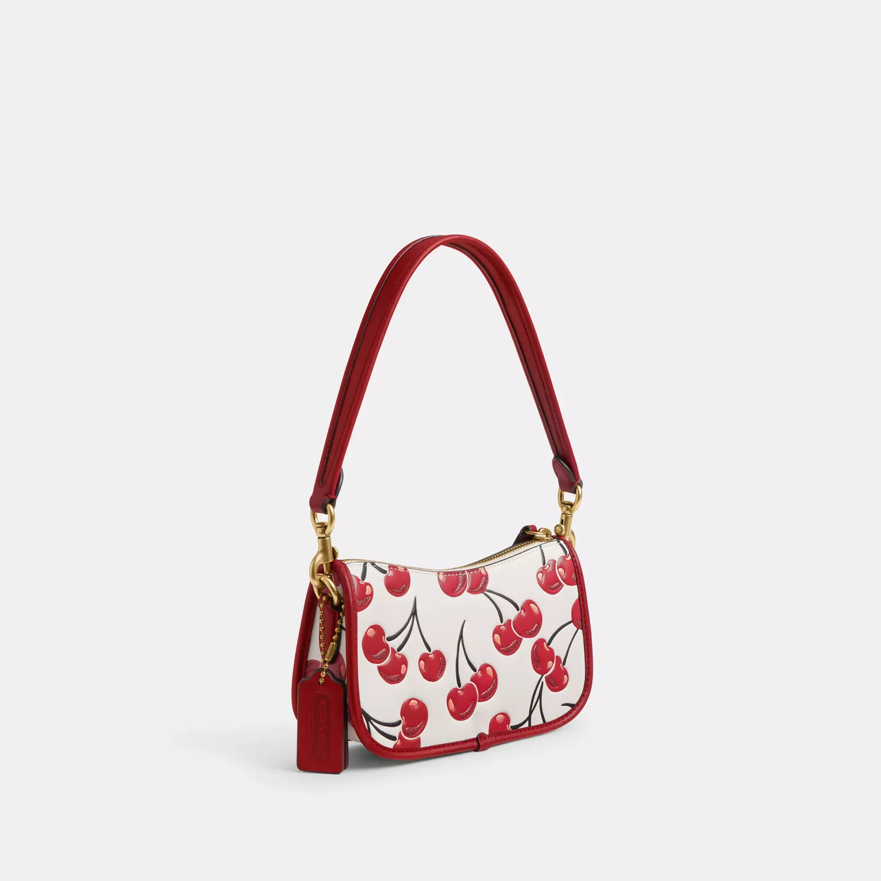 COACH Swinger 20 mit Kirschendruck Kreide Multi