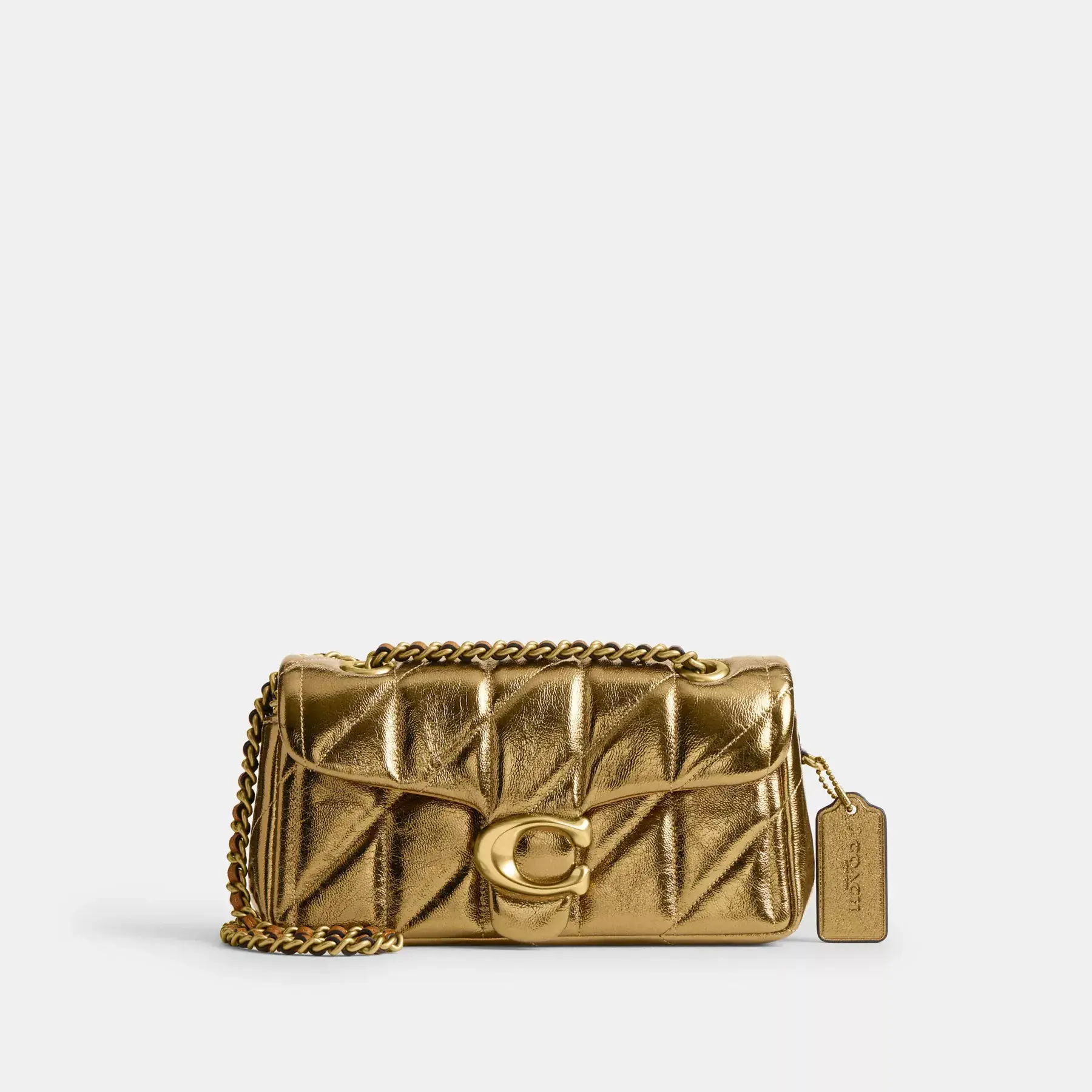 COACH New Year Tabby Schultertasche 20 mit Steppung Gold