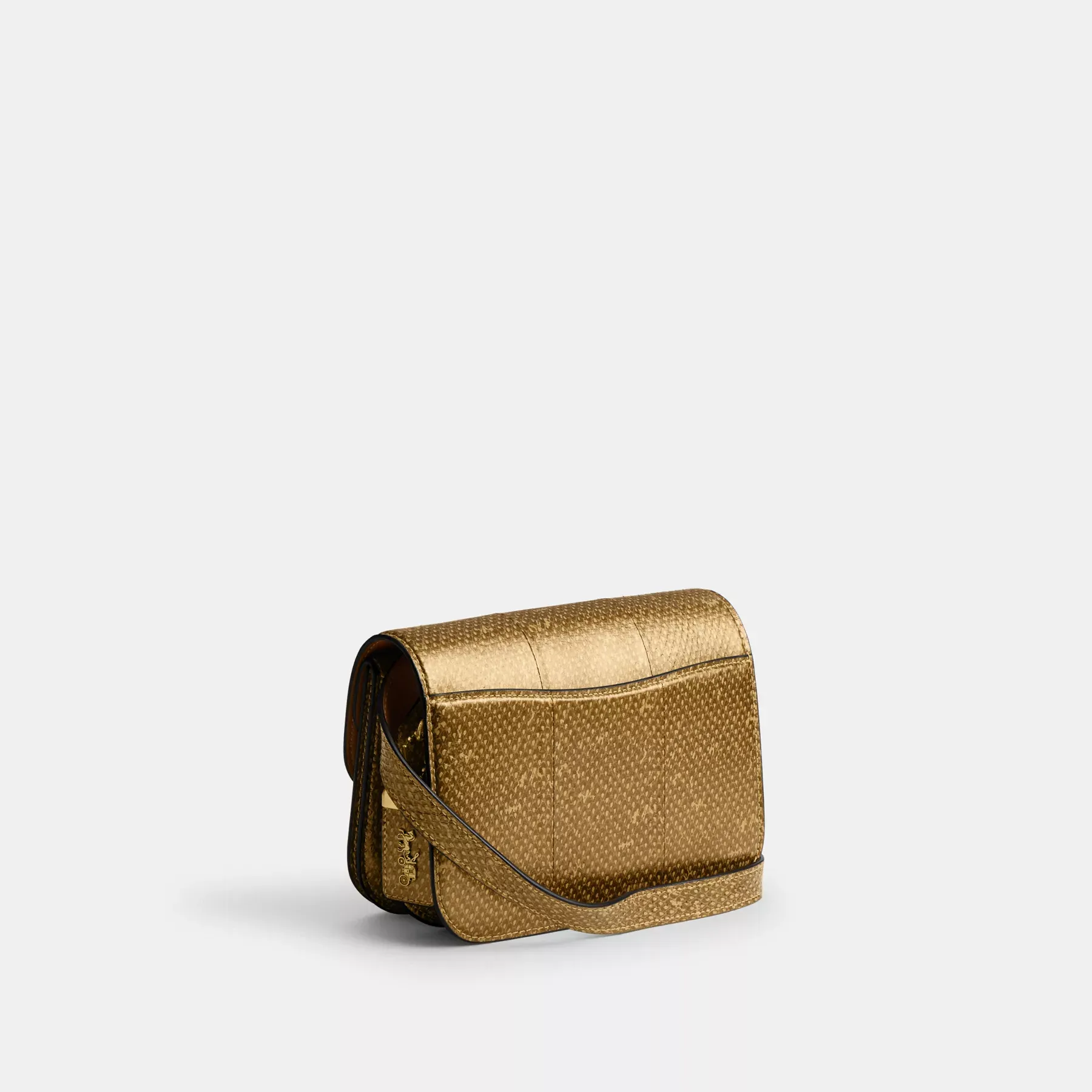 COACH New Year Idol Tasche aus Schlangenleder Gold