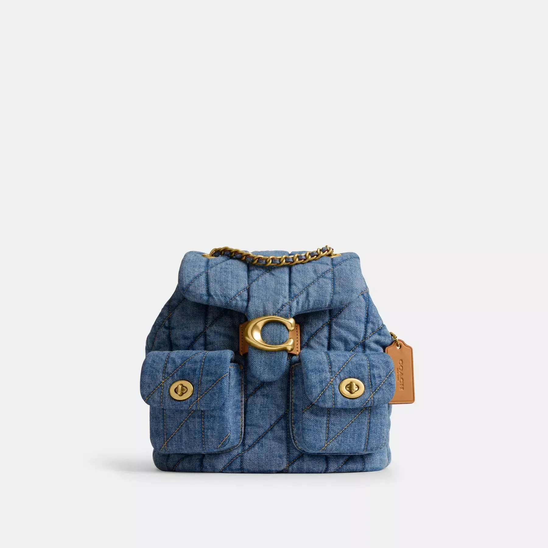 COACH Tabby-Rucksack mit Steppung Indigo