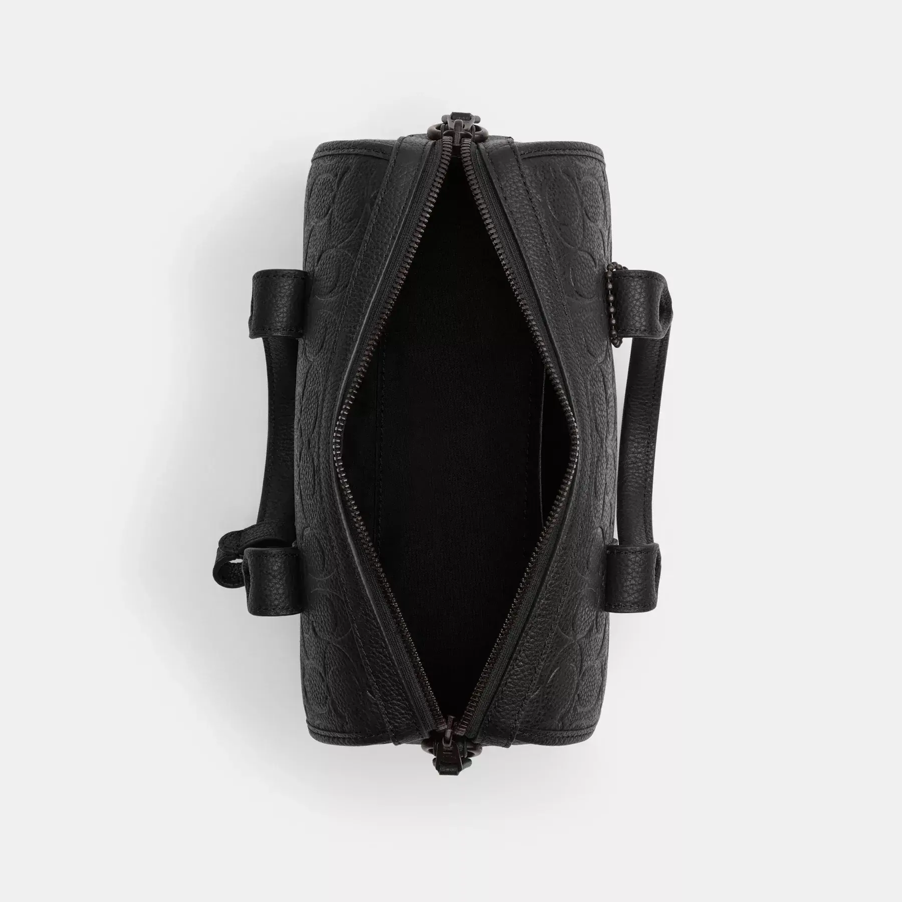 COACH Gotham Duffle 24 aus charakteristischem Leder Schwarz
