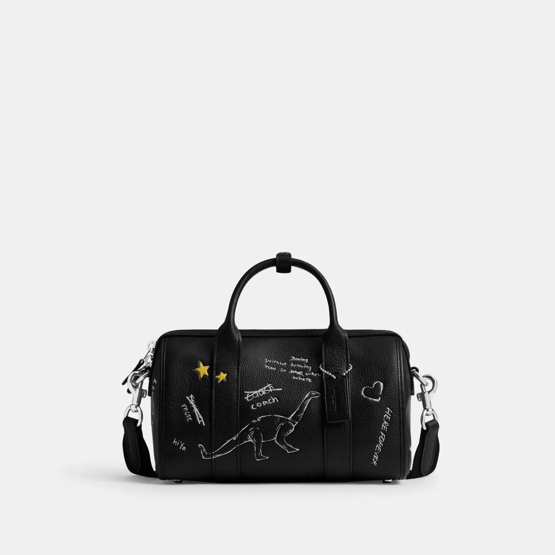 COACH Gotham Duffle 24 mit Skizzendruck Schwarz Multi