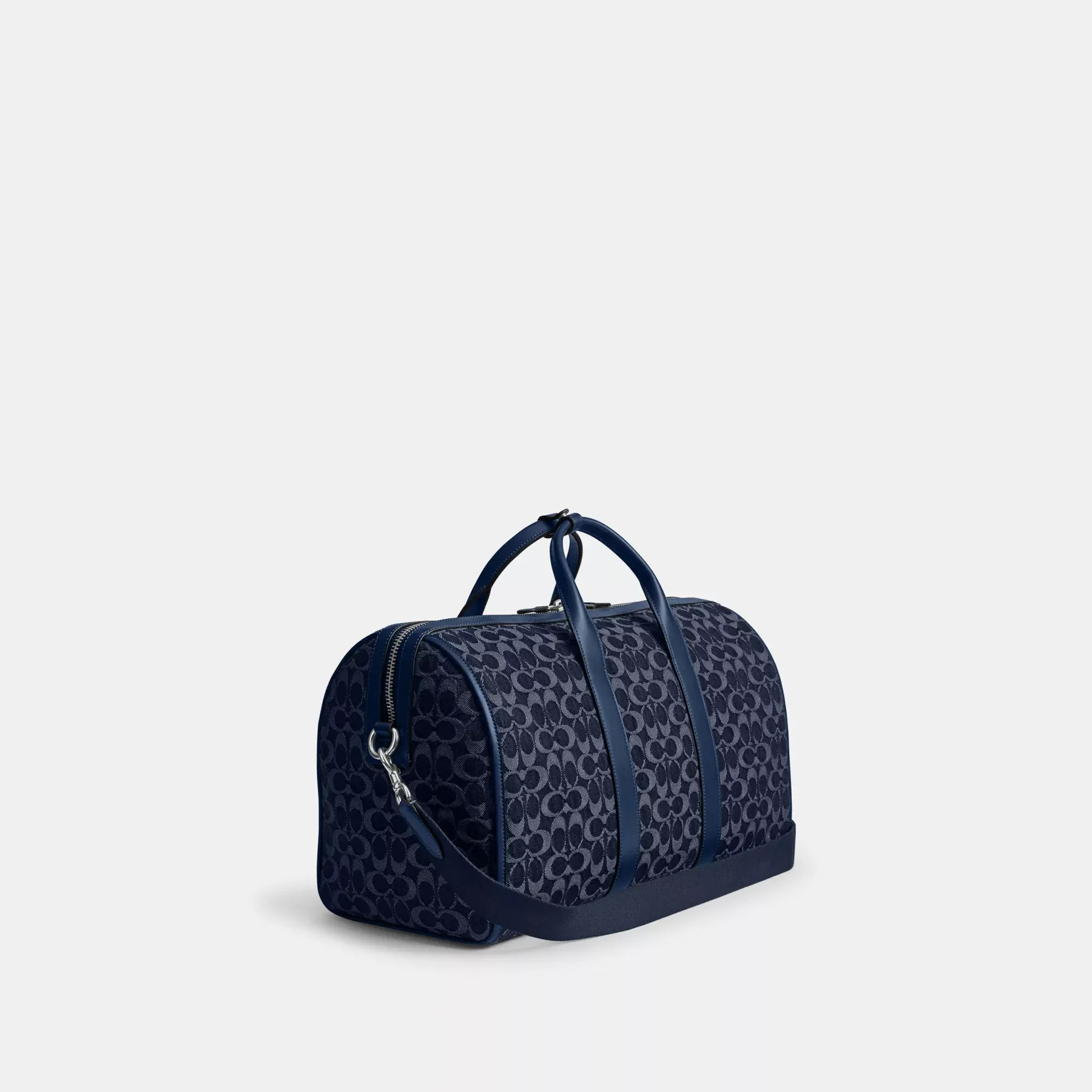 COACH Gotham Duffle 45 aus charakteristischem Denim Tiefblau
