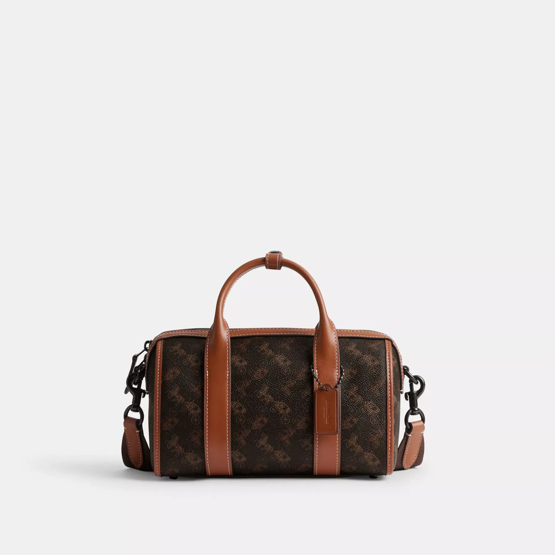 COACH Gotham Reisetasche 24 mit Pferdekutschen-Print Trüffel