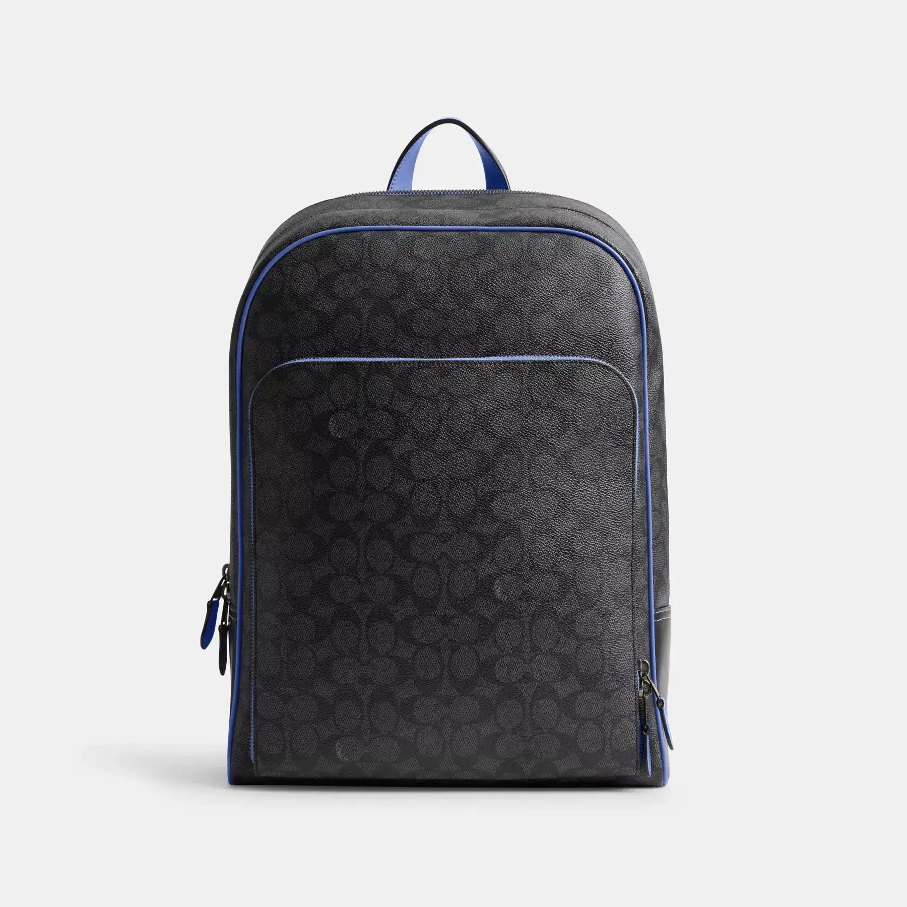 COACH Gotham Rucksack aus charakteristischem Canvas Anthrazit/Blaubeere