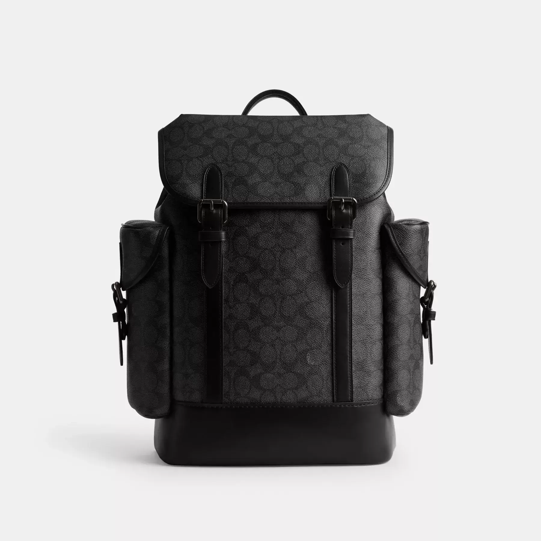 COACH Hitch Rucksack aus charakteristischem Canvas Holzkohle