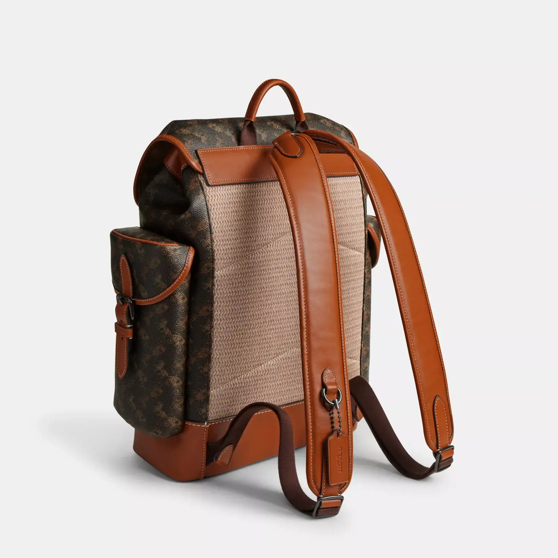 COACH Hitch – Rucksack mit Pferdekutschen-Print Trüffel