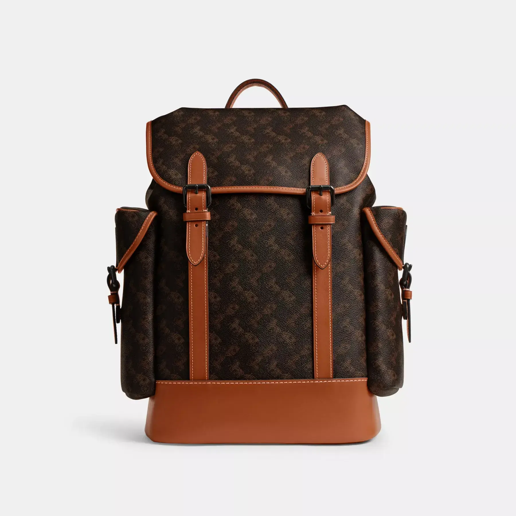COACH Hitch – Rucksack mit Pferdekutschen-Print Trüffel