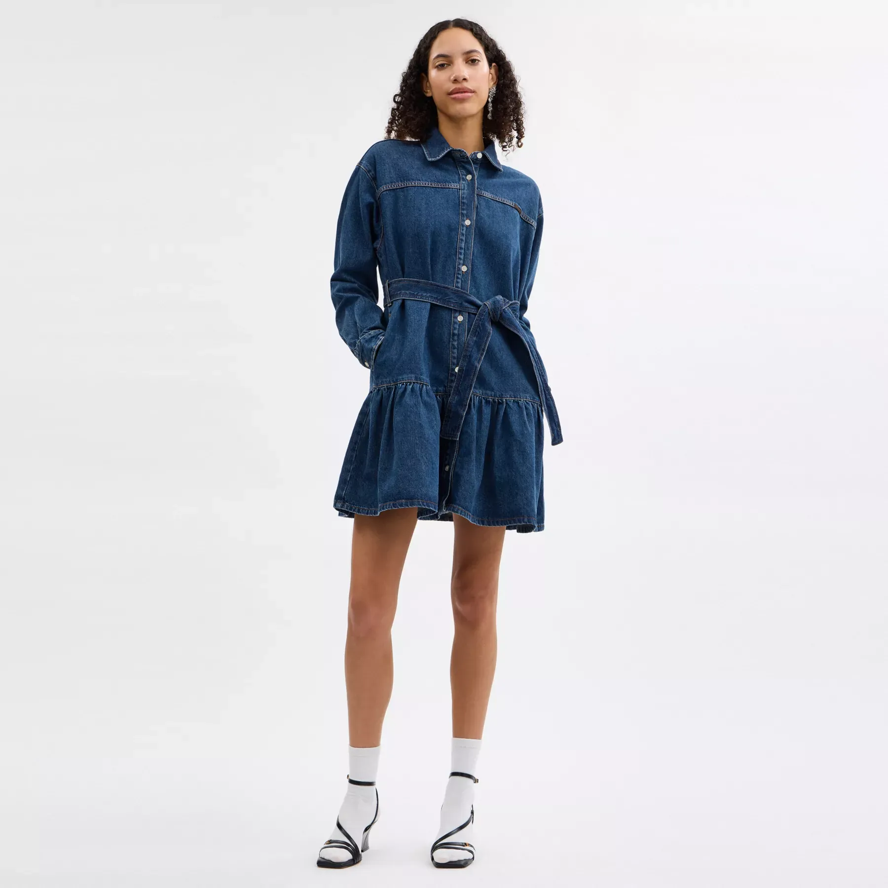COACH Jeanshemdkleid Dunkelblau