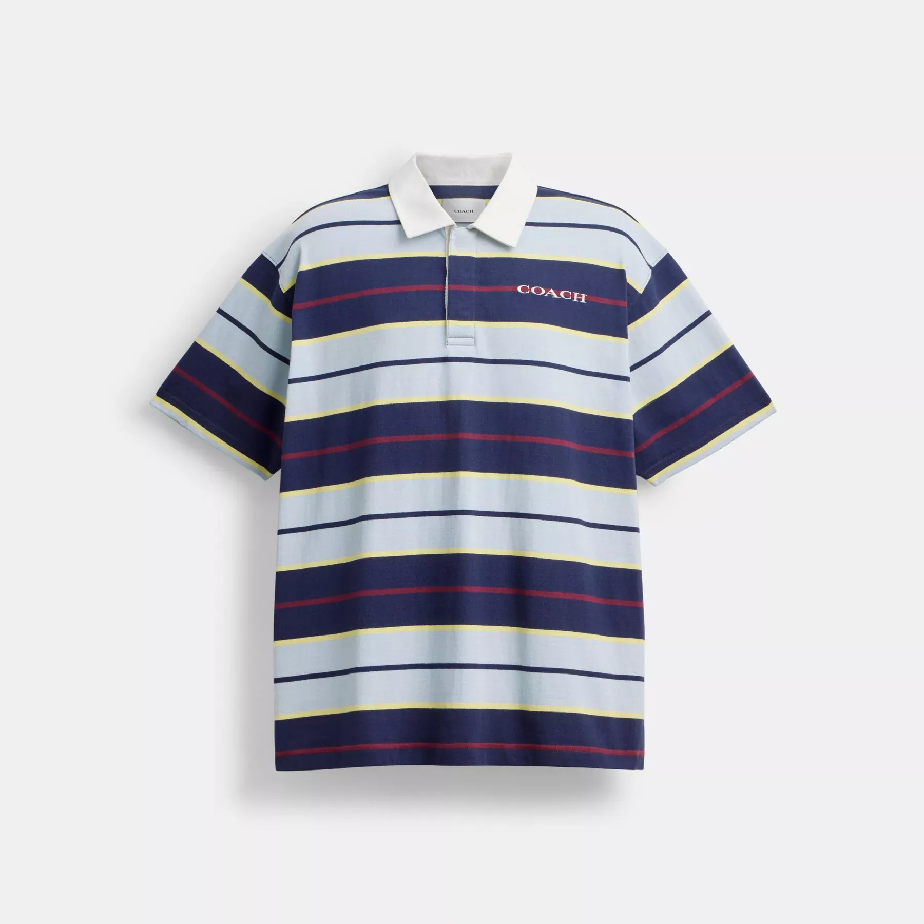 COACH Lässiges Poloshirt mit Streifen Blauer Streifen