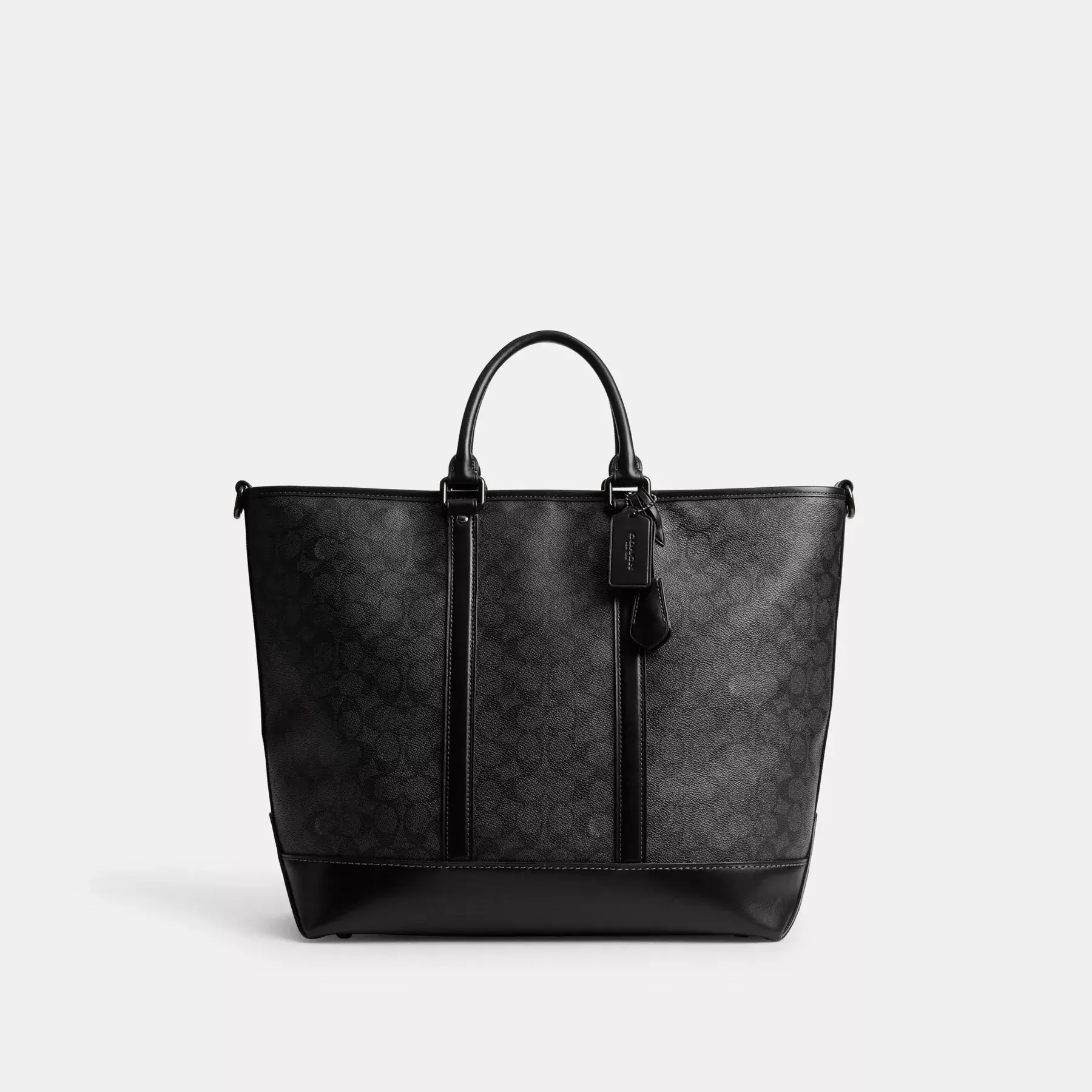 COACH Metropolitan Carryall aus charakteristischem Canvas Holzkohle