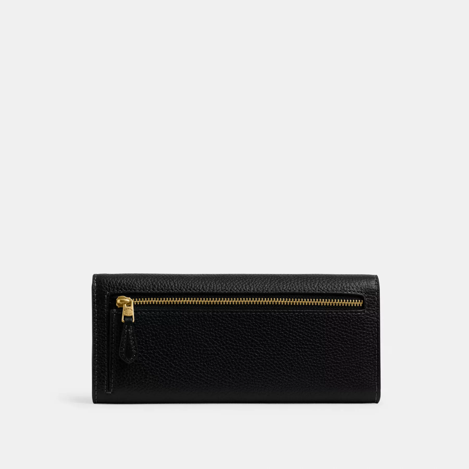 COACH Mila Langes Portemonnaie mit Klappe Schwarz