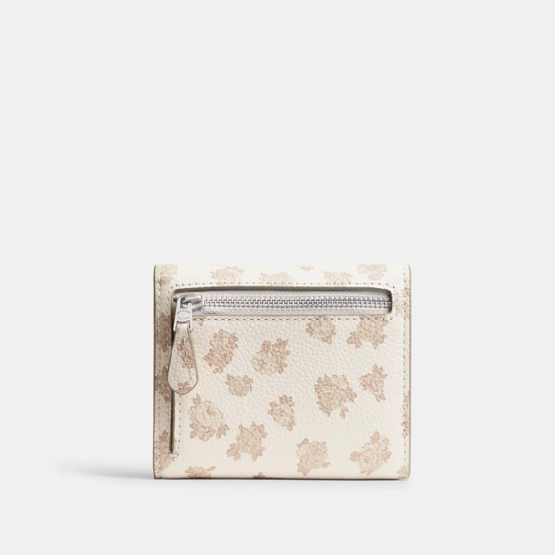 COACH Mila – Kleines Portemonnaie mit Klappe und Blumenmuster Kreide Multi