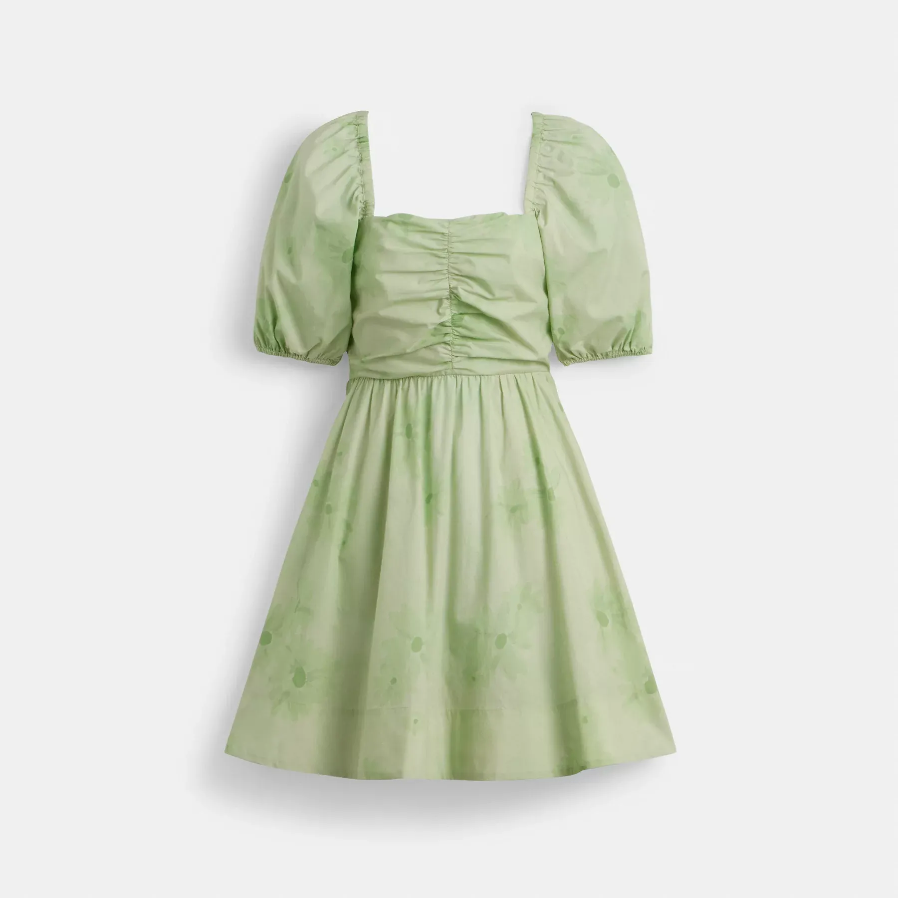 COACH Minikleid mit Puffärmeln Grün