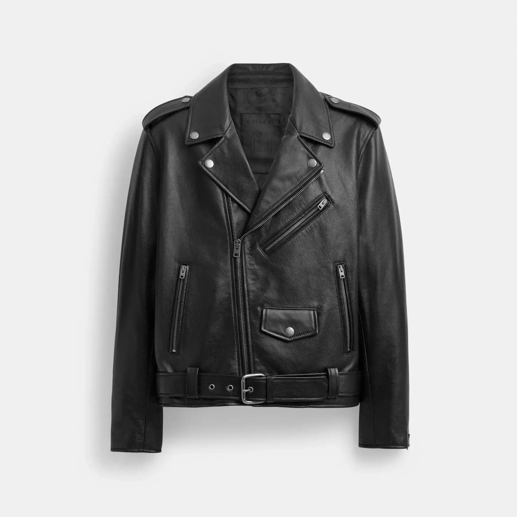 COACH Motorradjacke Schwarz