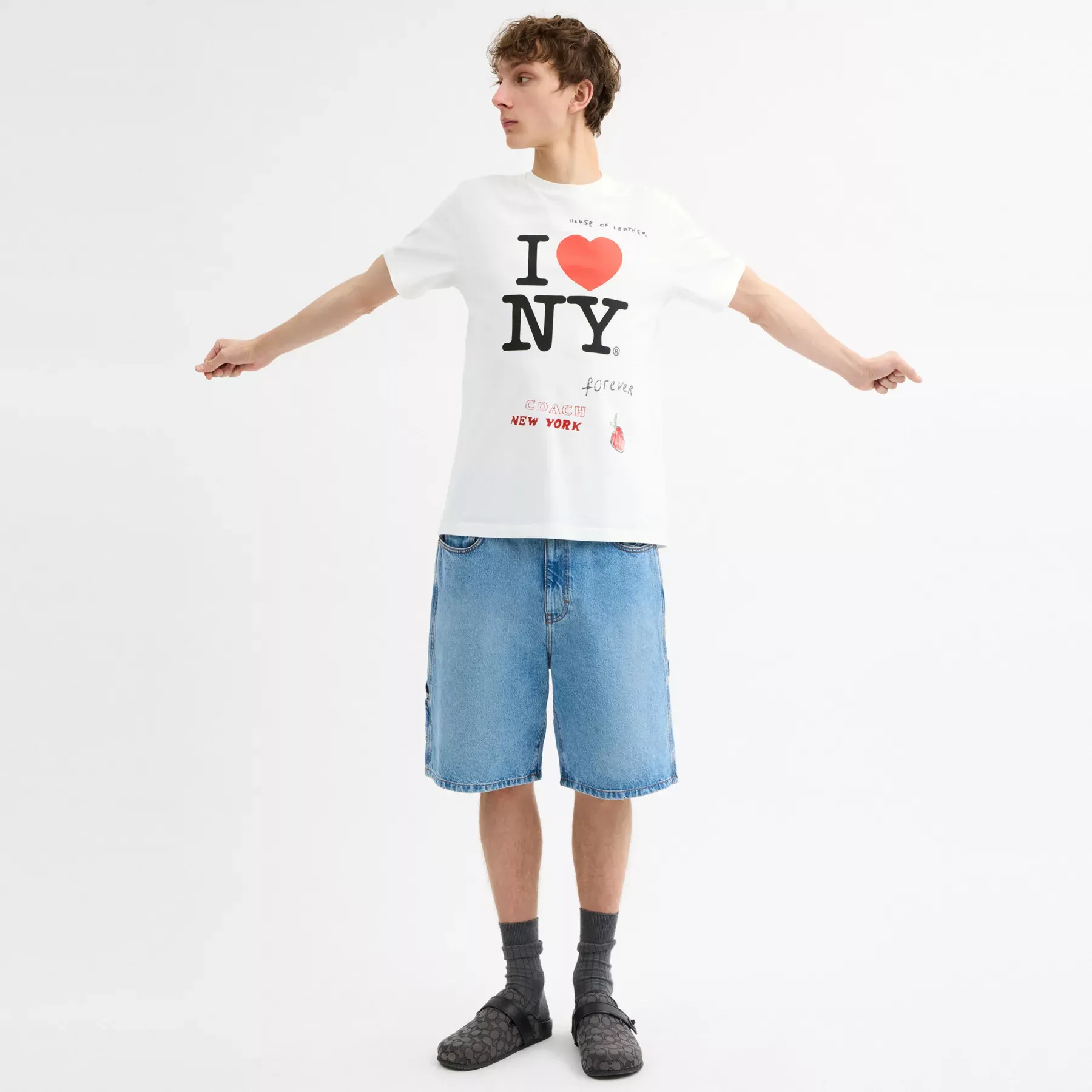 COACH New York T-Shirt Weiß Multi