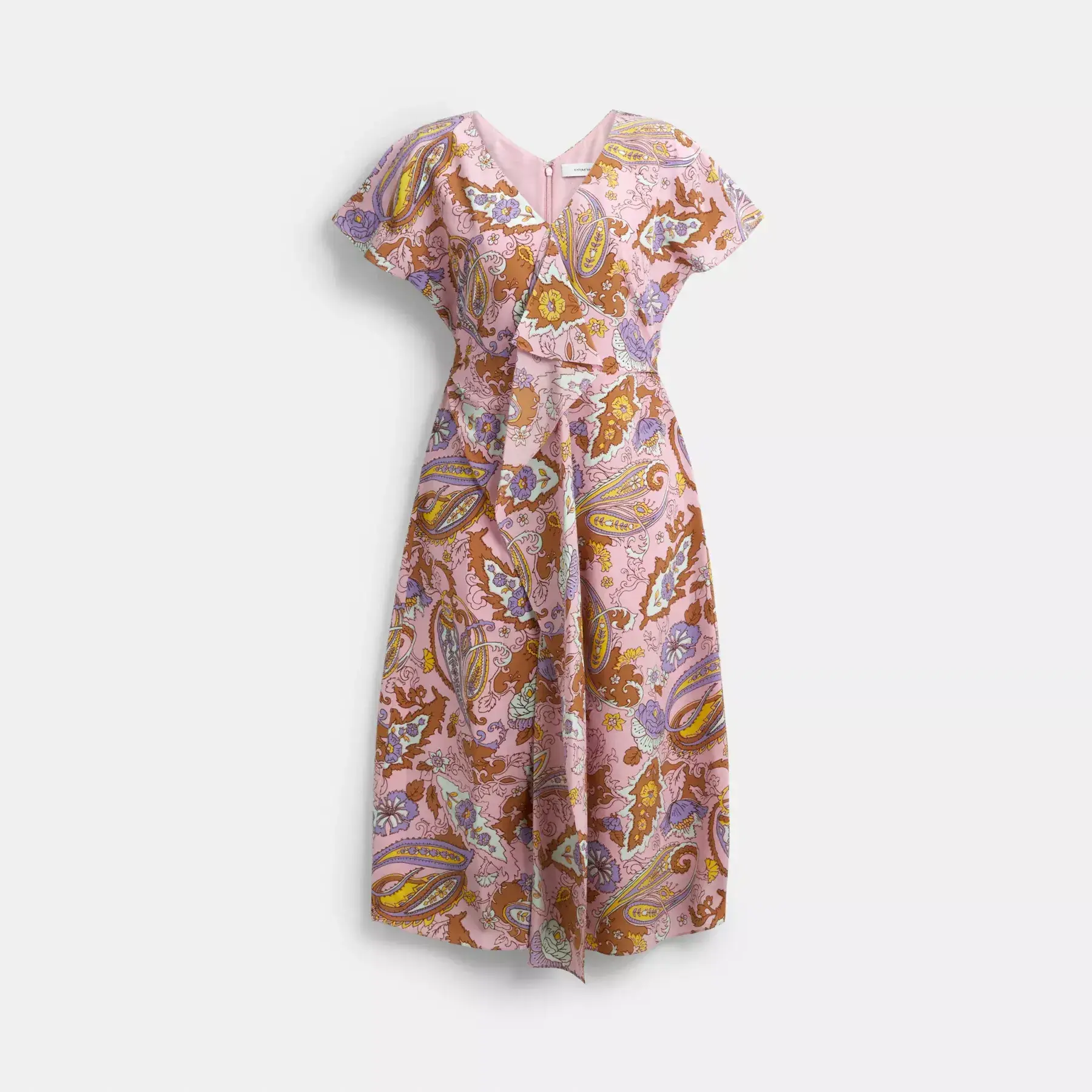 COACH Paisley-Kleid Rosa