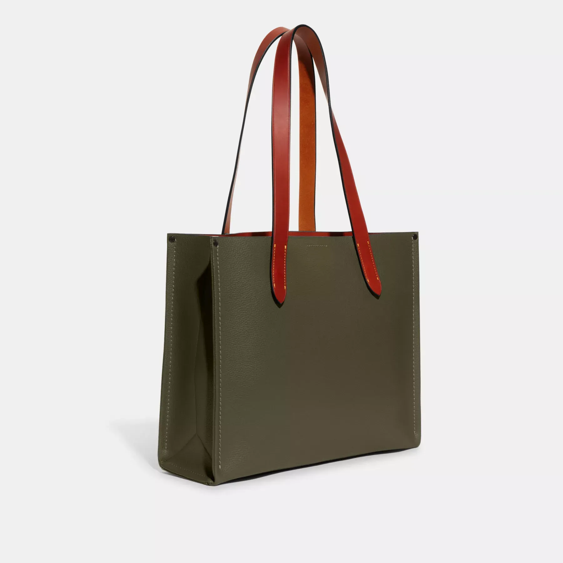 COACH Relay Tote 34 Armeegrün
