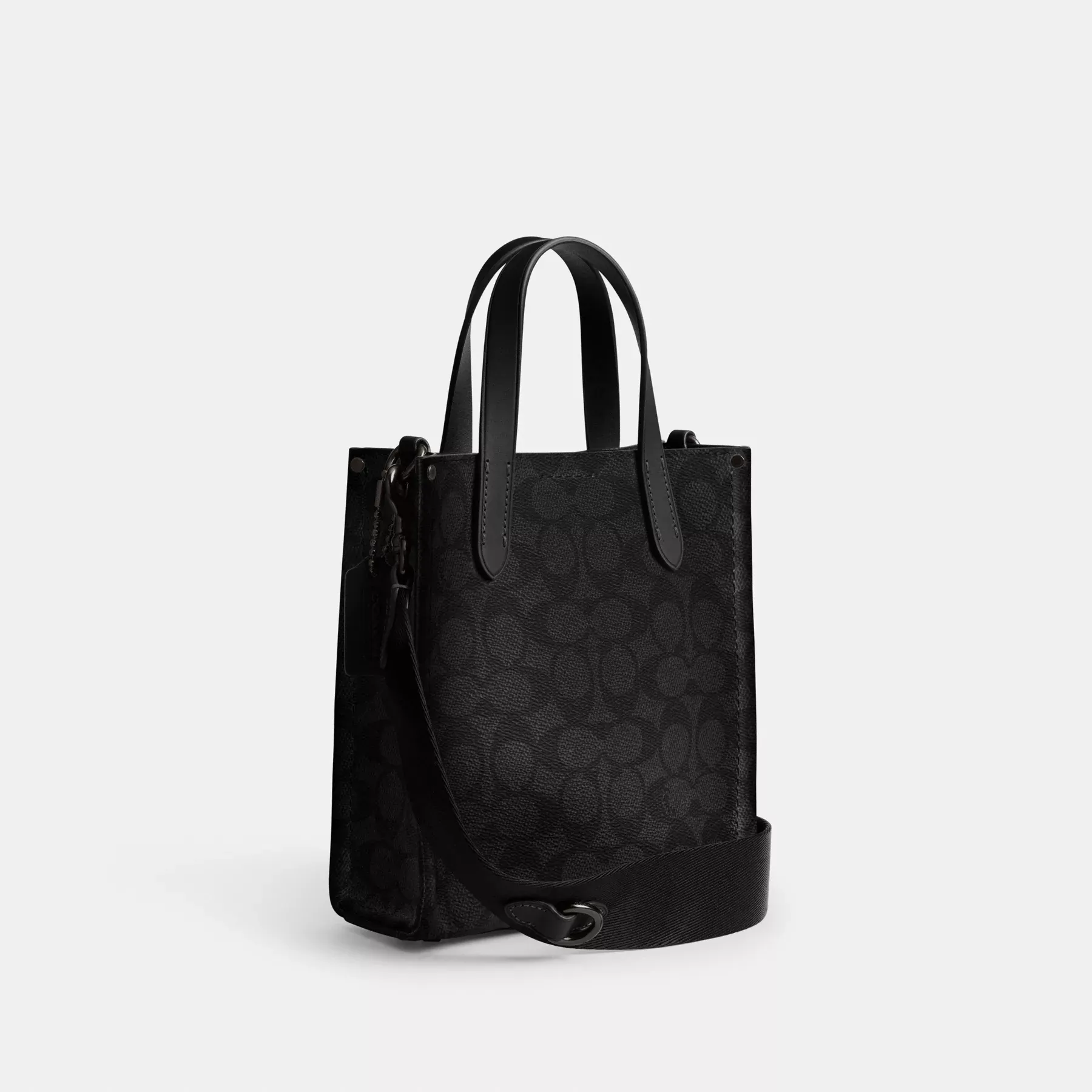 COACH Relay Tote Bag 17 aus charakteristischem Canvas mit Coach-Grafik Anthrazit Multi