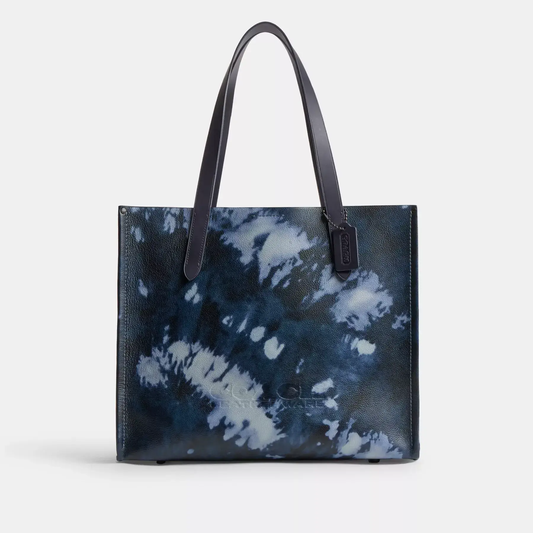 COACH Relay – Tragetasche mit Batikmuster Mitternachtsblau Multi