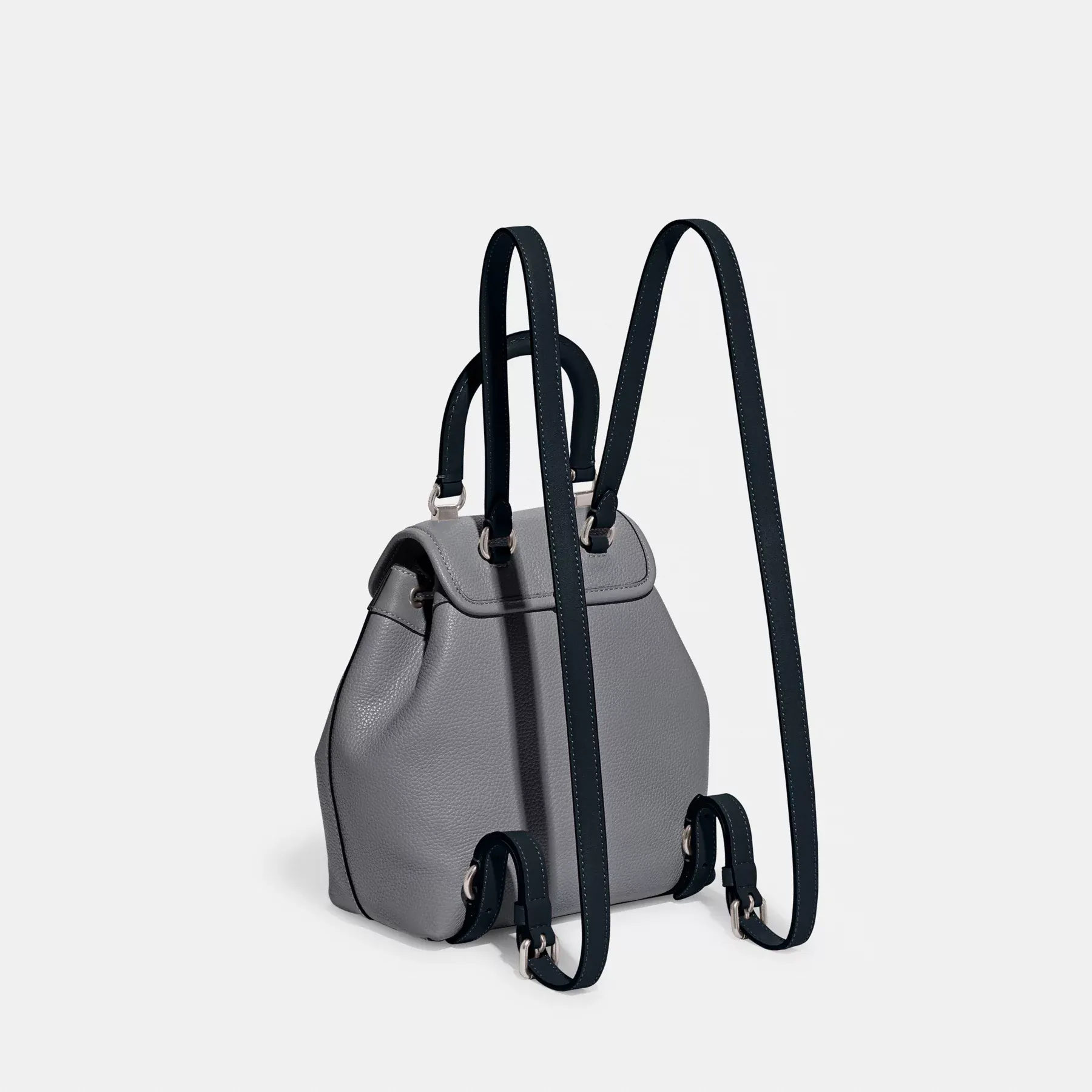COACH Riya Rucksack 21 im Farbblockdesign Grau Blau Multi