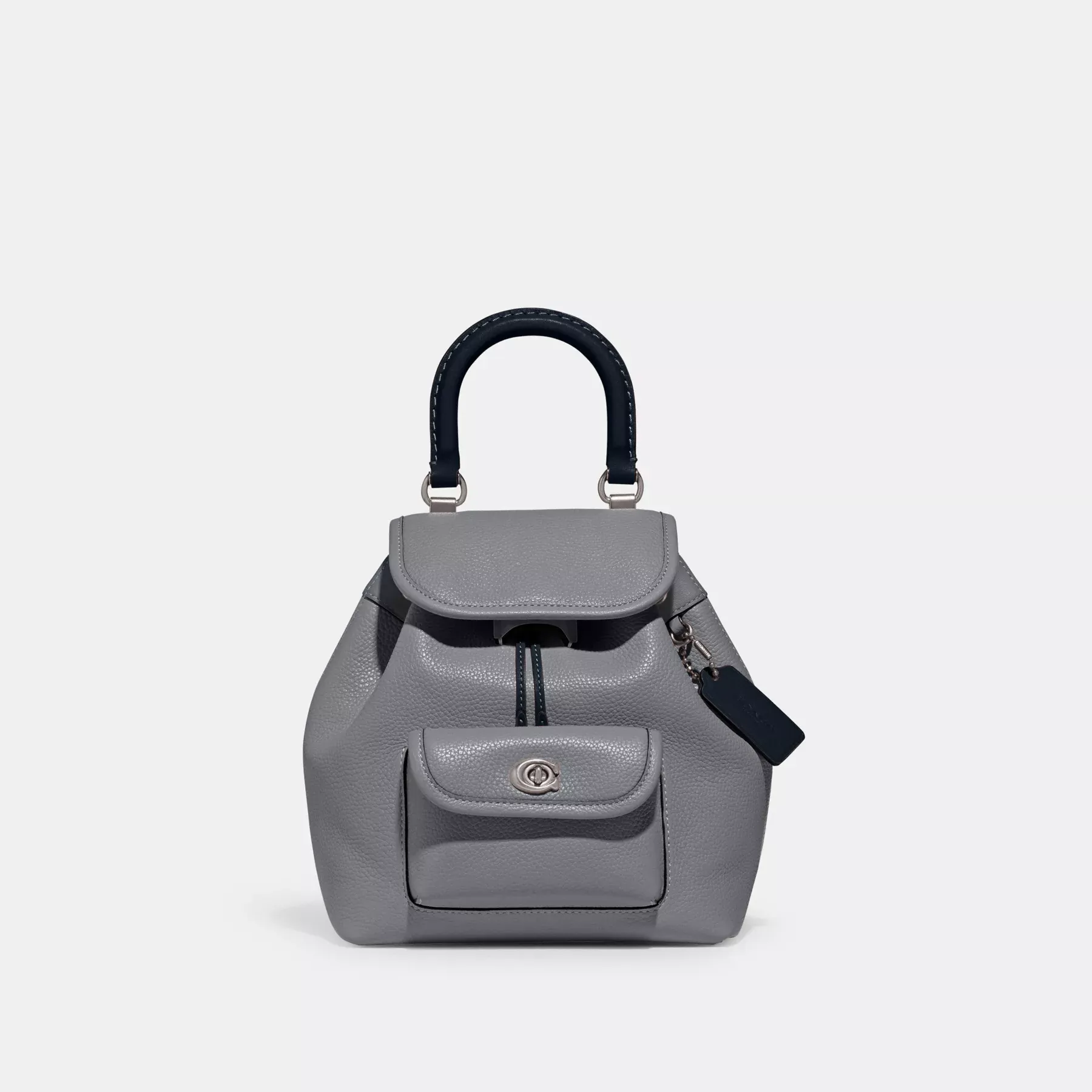 COACH Riya Rucksack 21 im Farbblockdesign Grau Blau Multi