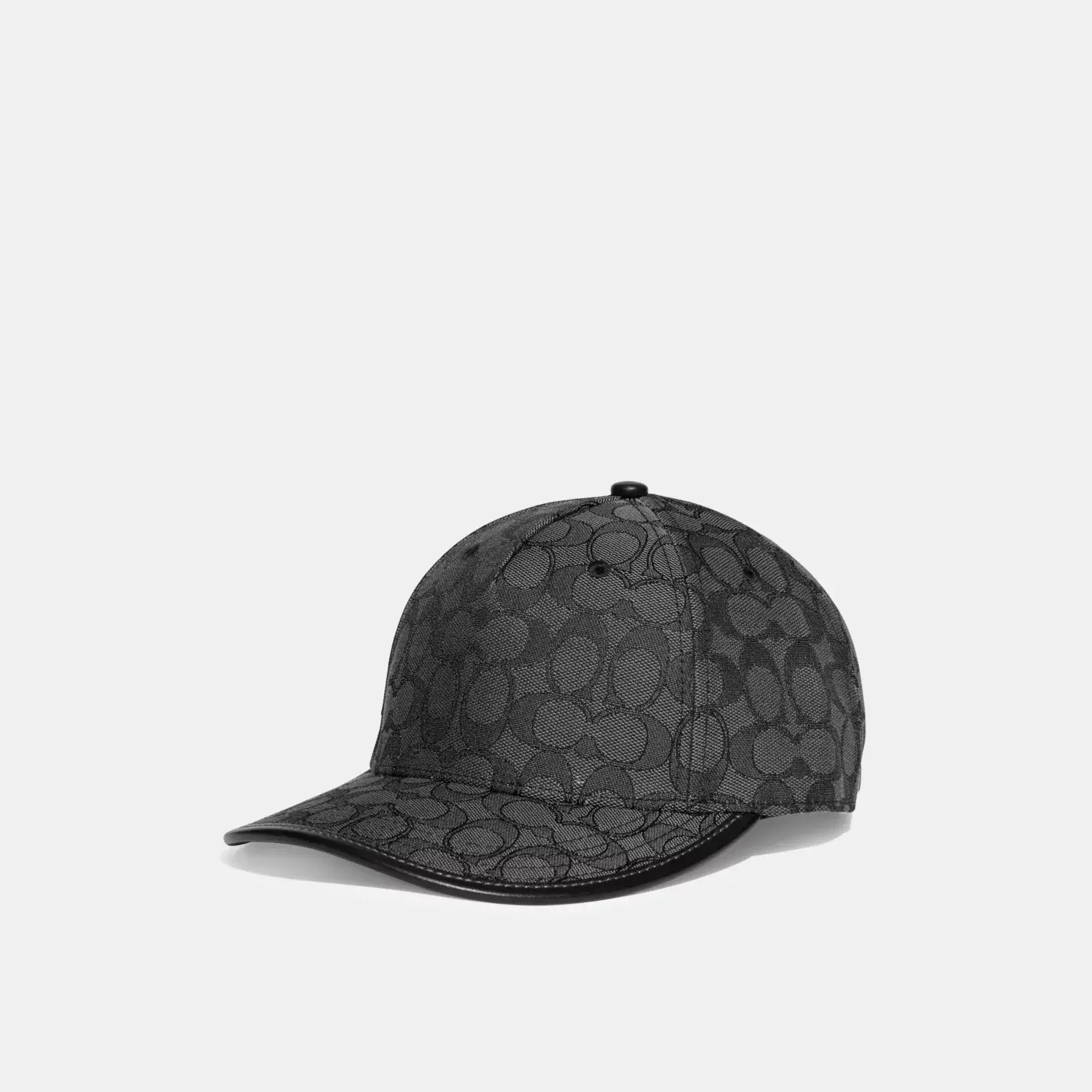 COACH Signature Jacquard-Baseballmütze Holzkohle