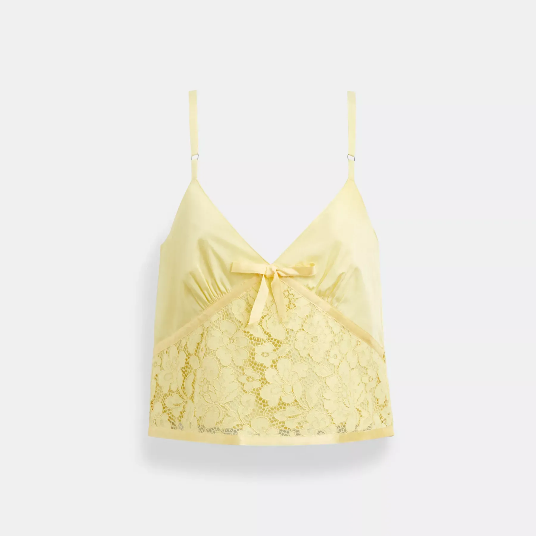 COACH Spitzen-Tanktop Gelb
