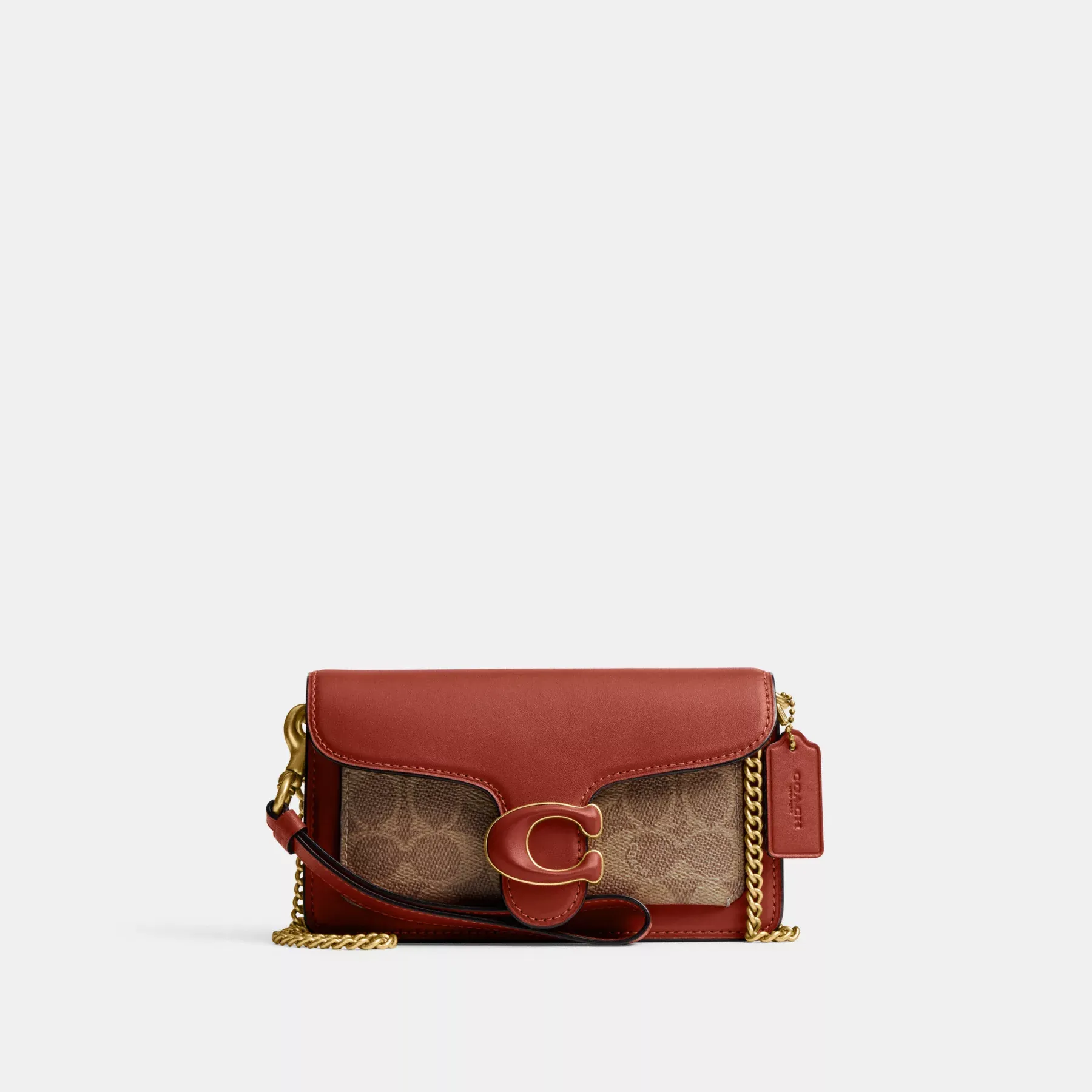 COACH Tabby-Armband aus charakteristischem Canvas Hellbraun Rost