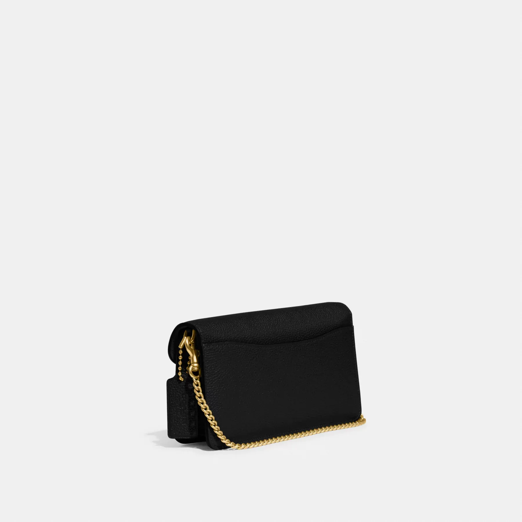 COACH Tabby Clutch mit Kette Schwarz