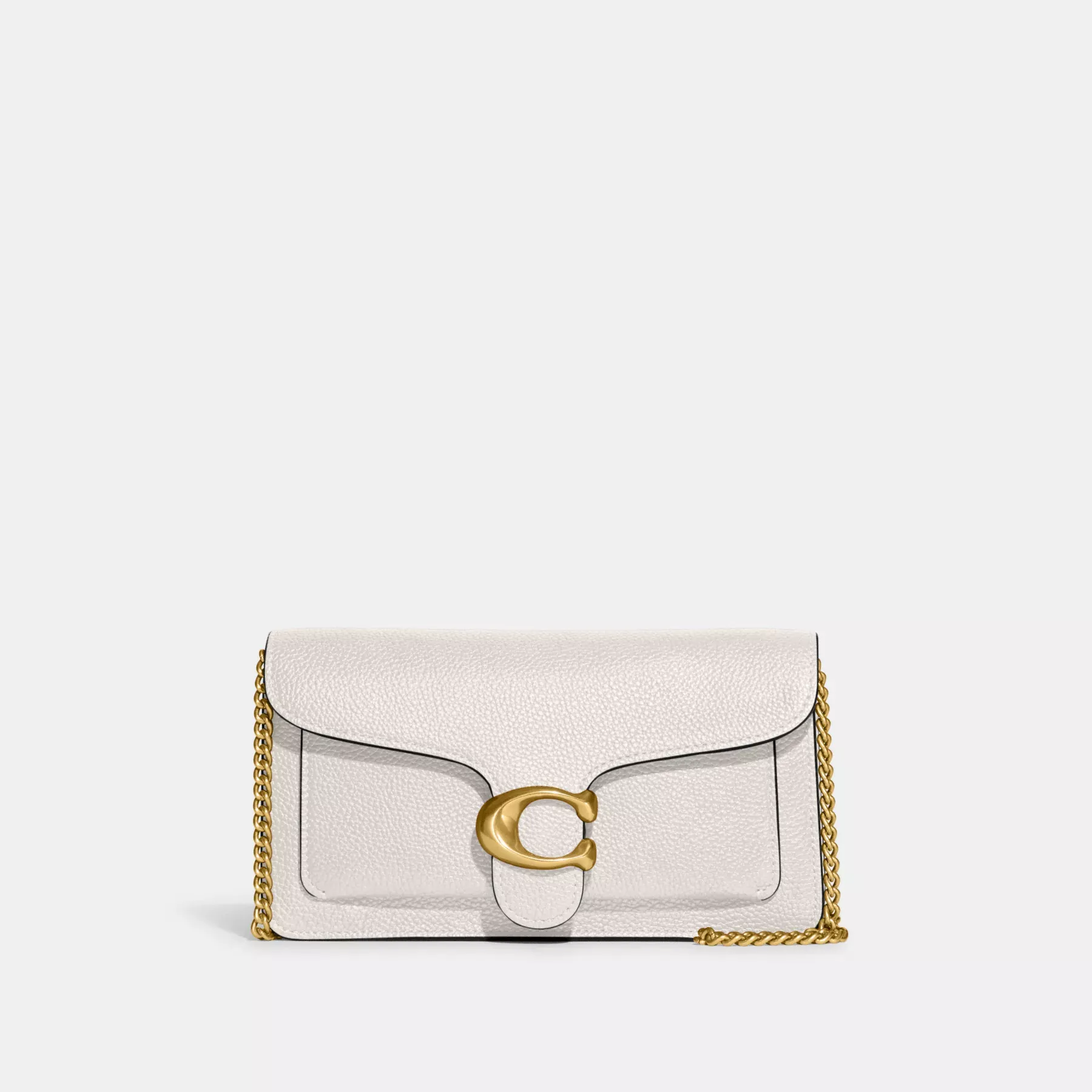 COACH Tabby Clutch mit Kette Kreide