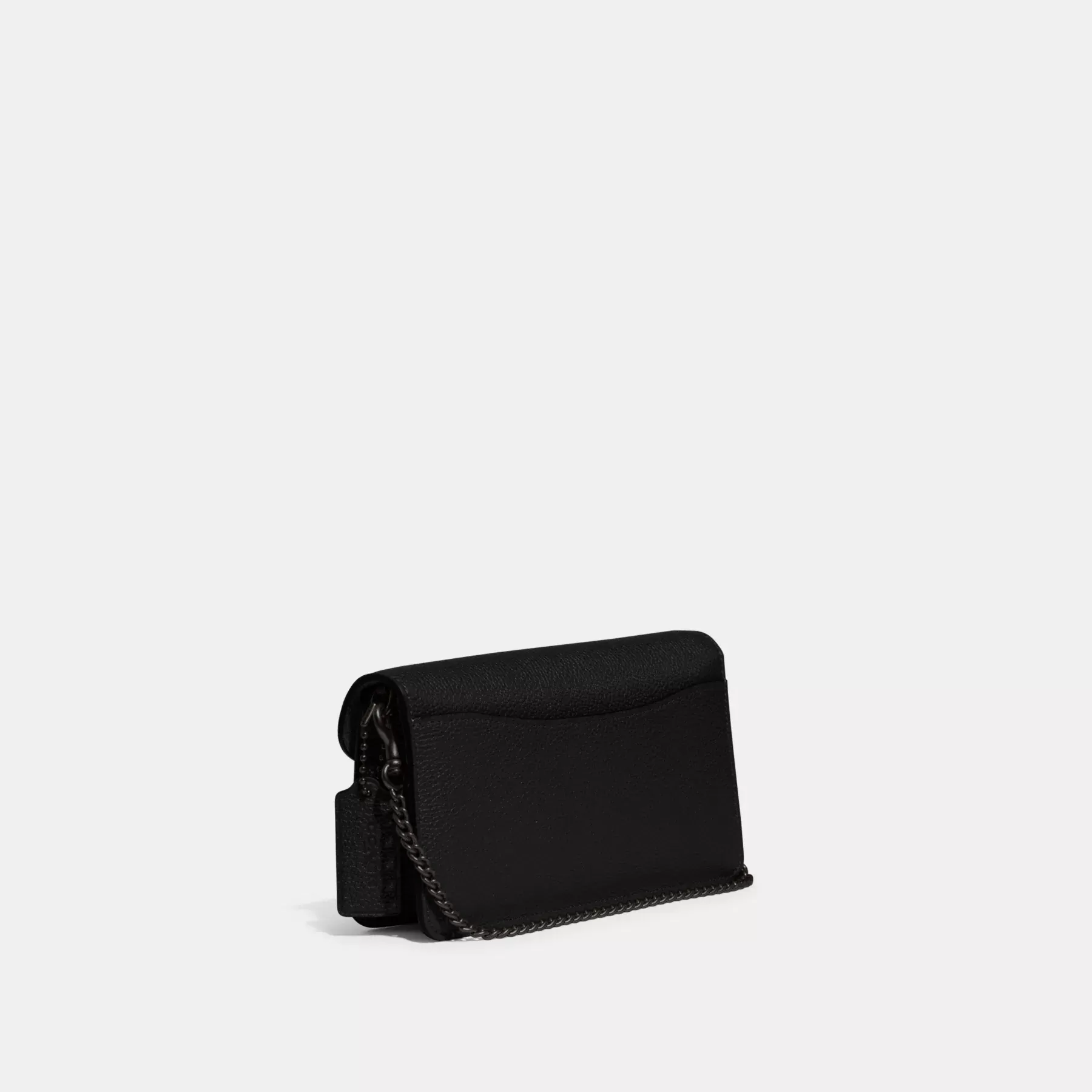 COACH Tabby Clutch mit Kette Schwarz